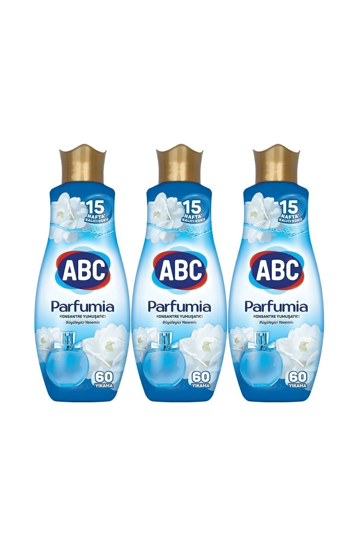 ABC Konsantre Yumuşatıcı Parfumia Büyüleyici Yasemin (Mavi) 1440ml x3 Adet