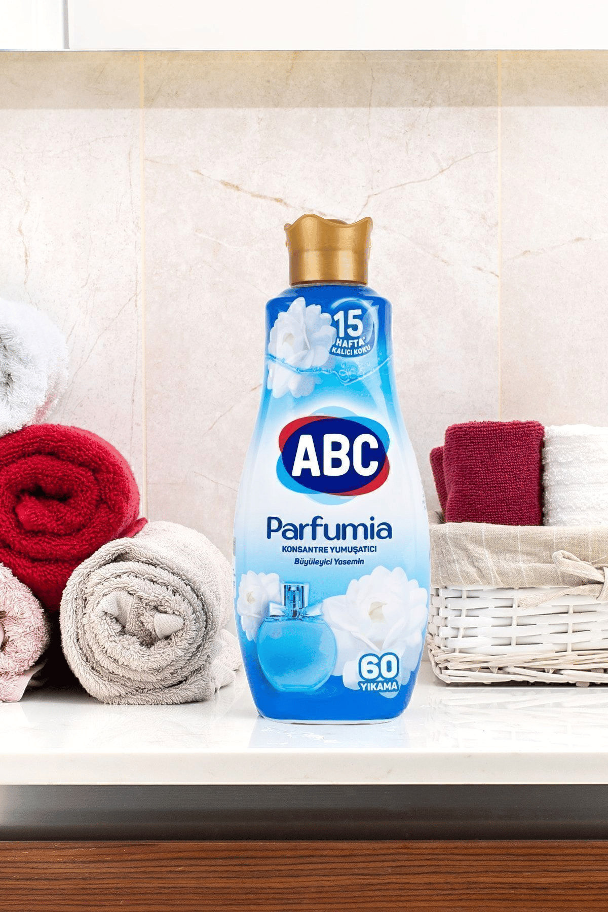 ABC Konsantre Yumuşatıcı Parfumia Büyüleyici Yasemin (Mavi) 1440ml x3 Adet