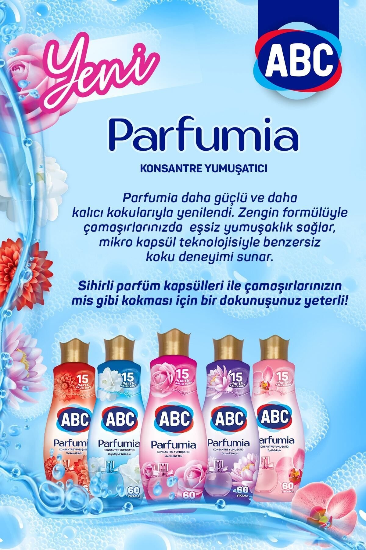 Abc Parfumia Kon. Yumuşatıcı Tutkulu Dahlia (Kırmızı) 1440 ml