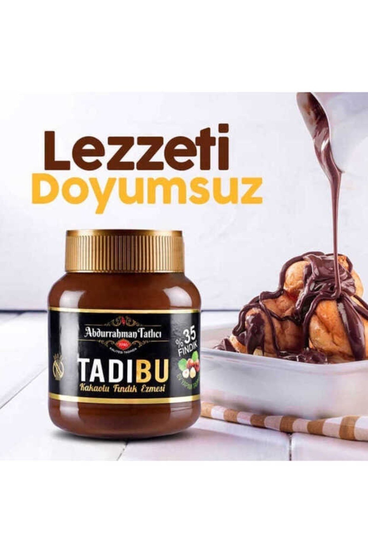 Abdurrahman Tatlıcı Tadıbu Kakaolu Fındık Ezmesi 330 G X 6 Adet