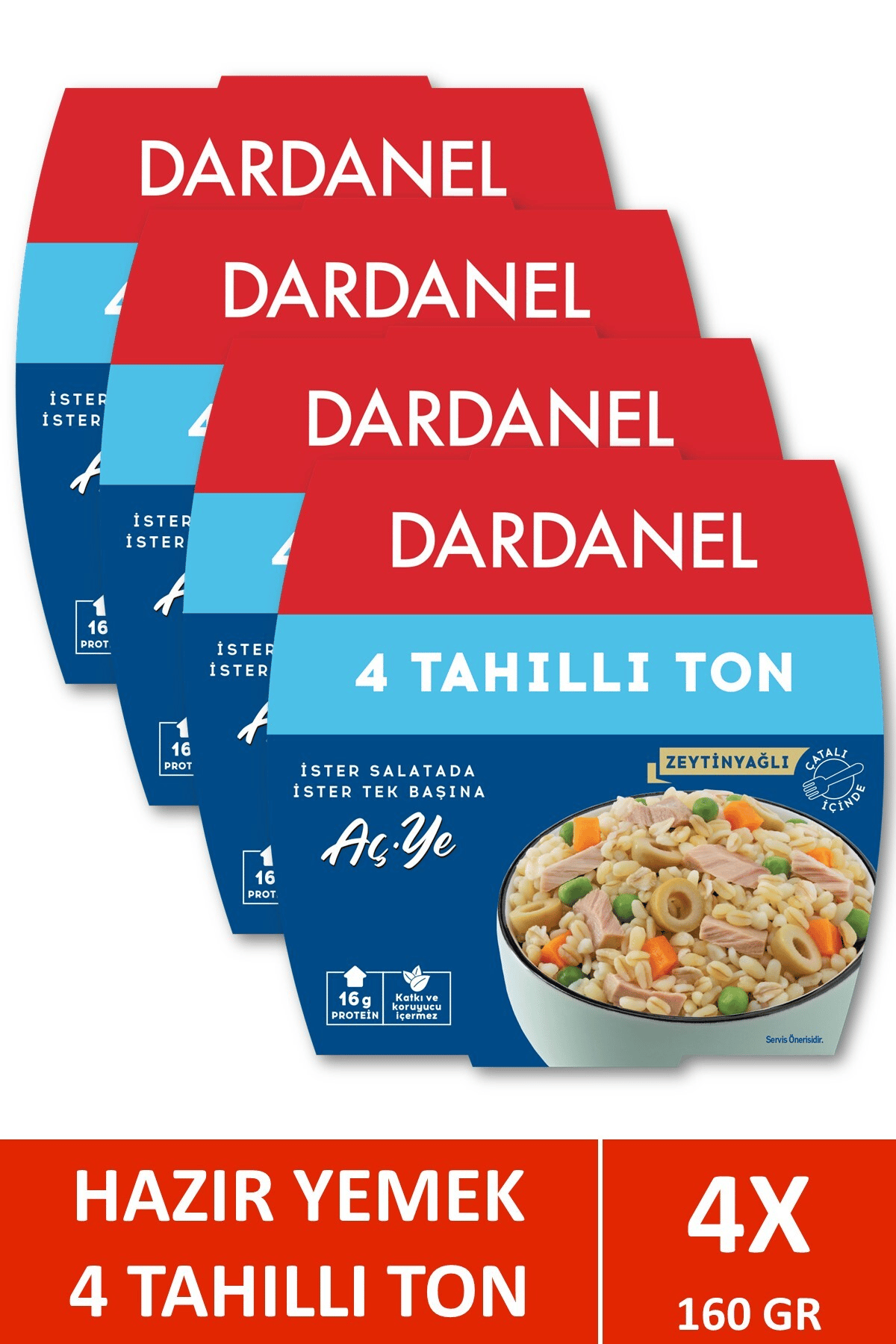 Aç Ye Fasulyeli Ton Balığı 160 gr X 4 Adet