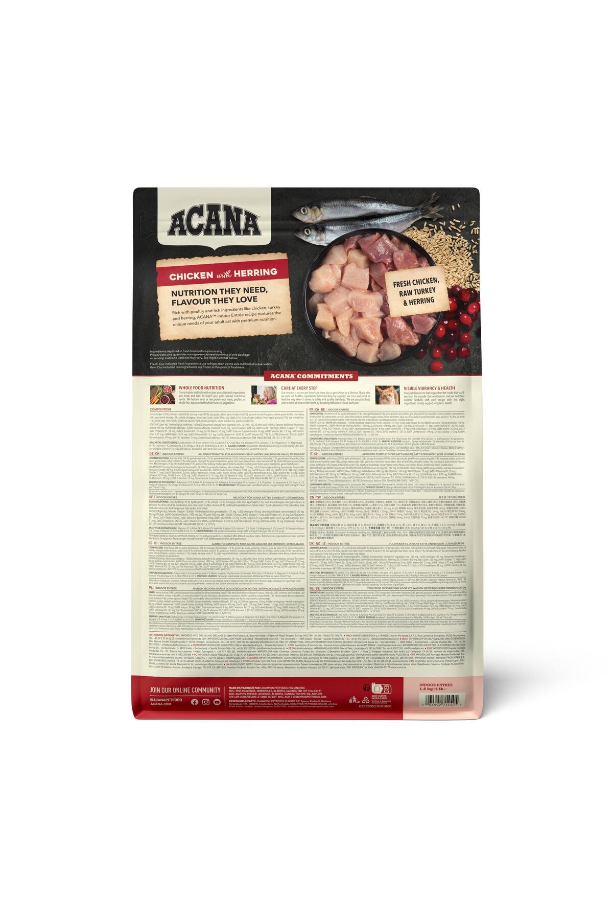 ACANA Indoor Entree Sterilised Yetişkin Kedi Maması 1,8kg