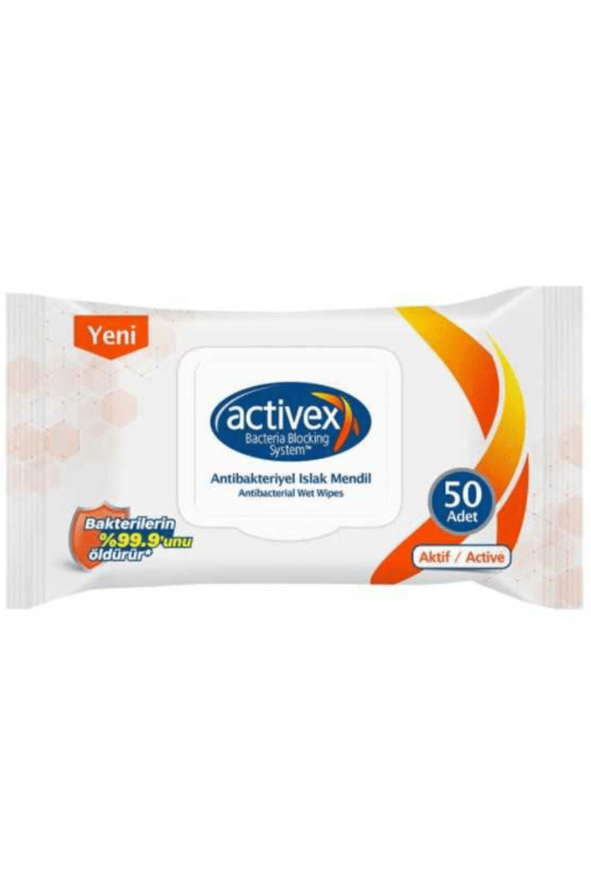 Activex Kapaklı Islak Havlu 50'li Aktif