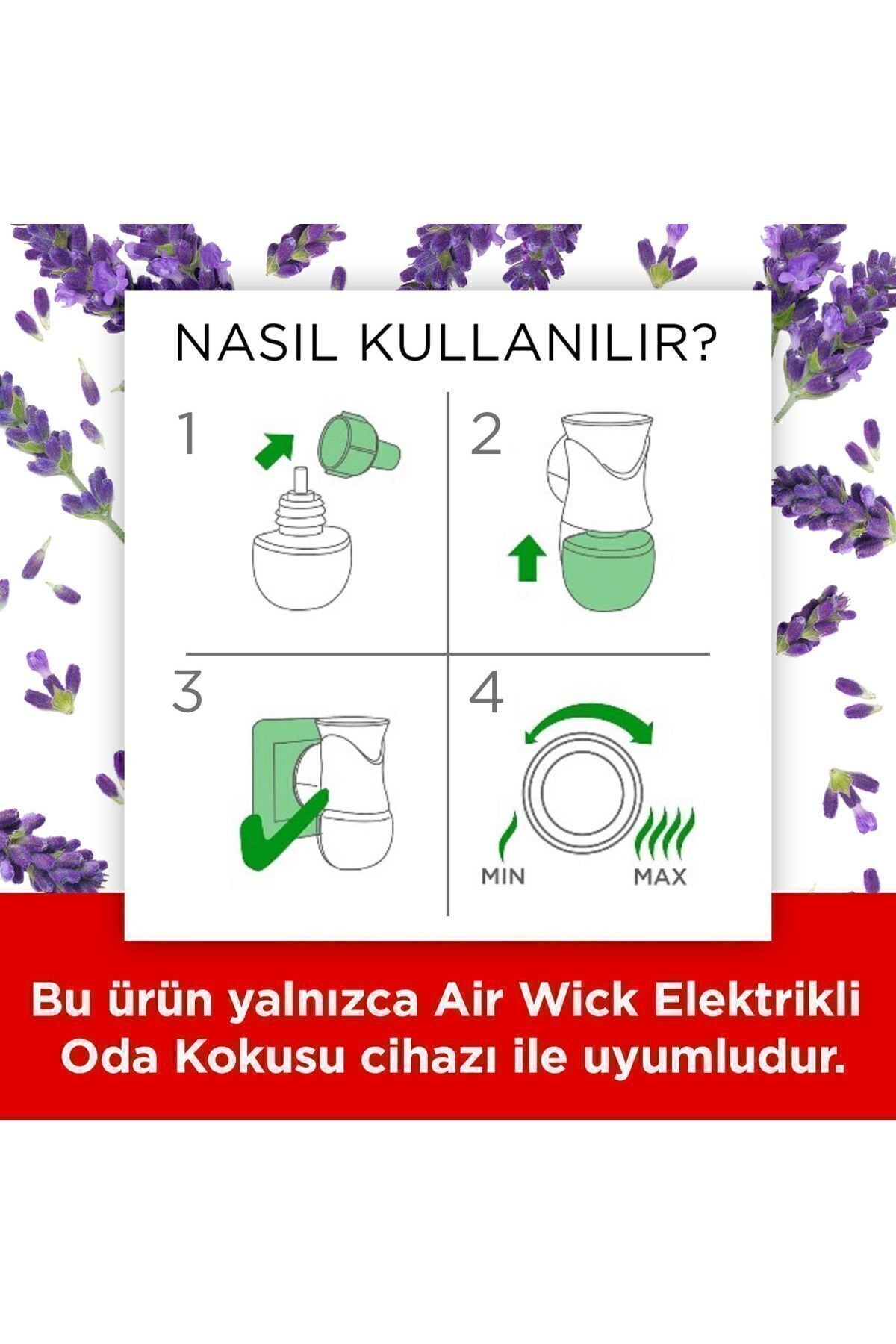Air Wick Elektrikli Oda Kokusu Cihaz Yedek Şişe Lavanta x2 Adet