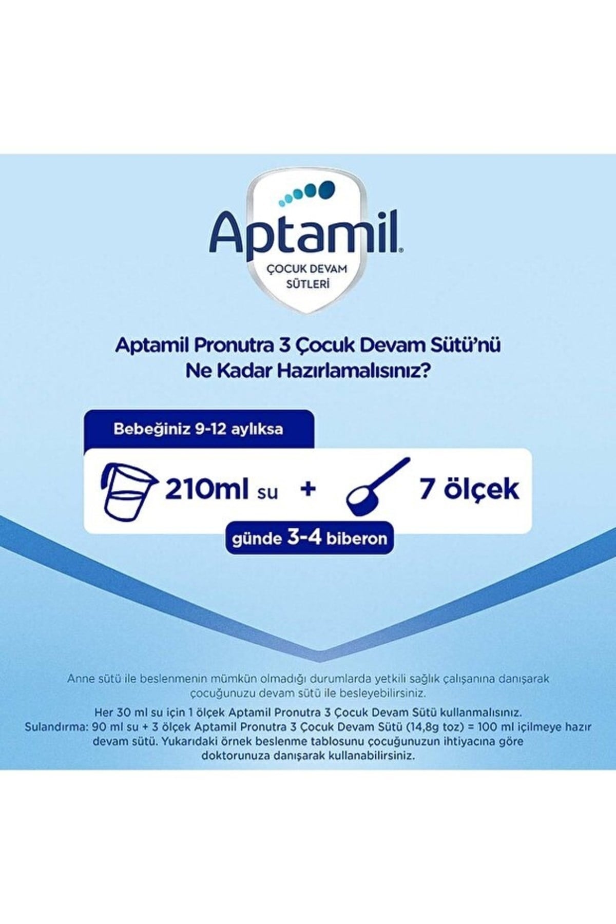 Aptamil 3 Devam Sütü 800 G 9-12 Ay Akıllı Kutu