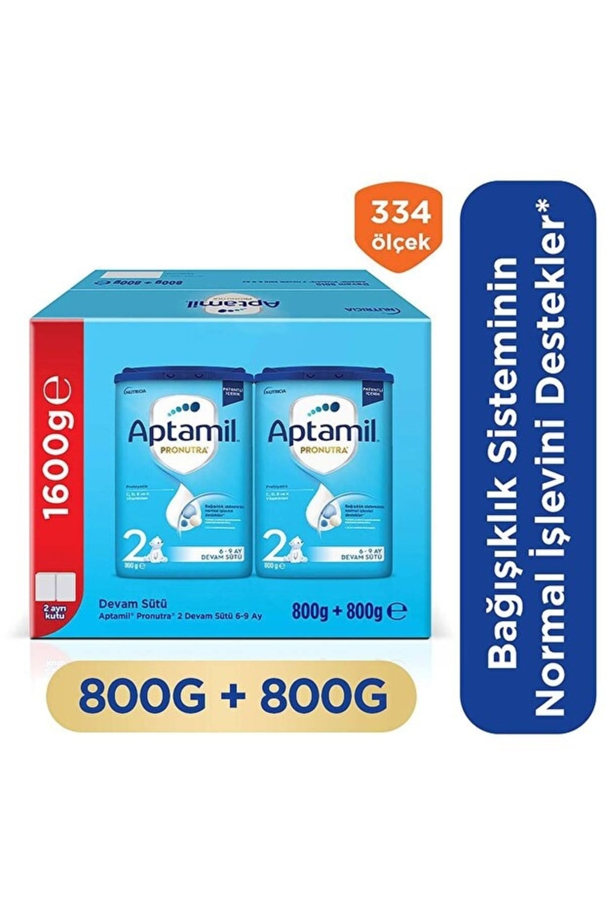 Aptamil 800 Gr 2 Numara Bebek Sütü 2 Li Paket