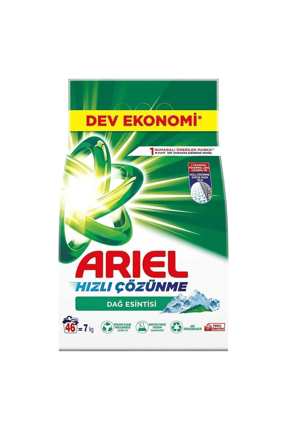 Ariel Toz Dağ Esintisi Beyazlar ve Renkliler 7 kg