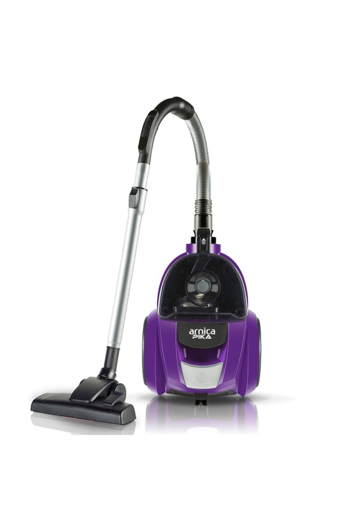Arnica Pika Mor Toz Hazneli Elektrikli Süpürge, 2.5 L Hazne, 750 W, Afs Filtre, Mor , Et14410