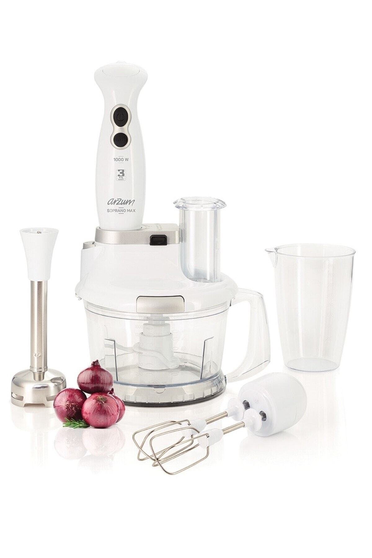 Arzum Ar1004 Soprano Max Multi Beyaz 1000 W Blender Seti