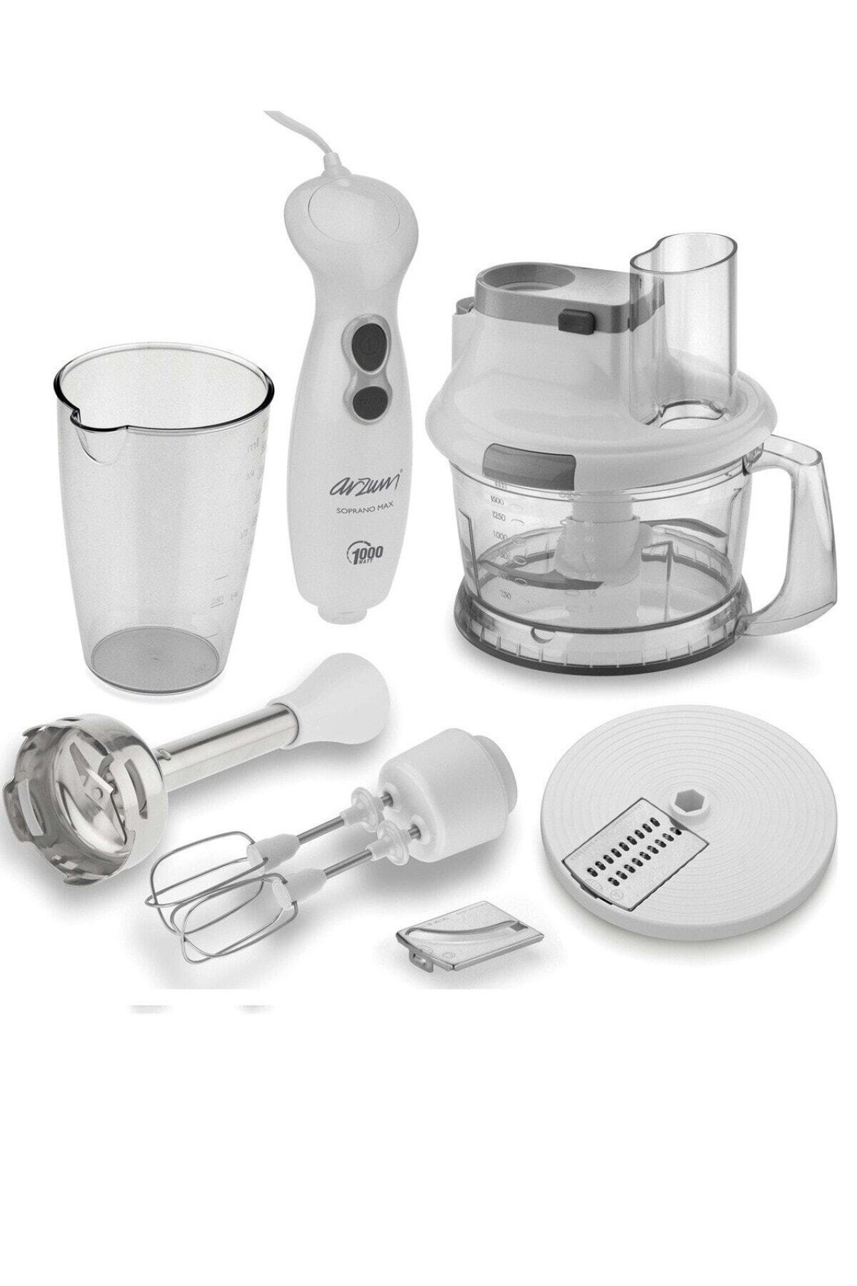Arzum Ar1004 Soprano Max Multi Beyaz 1000 W Blender Seti