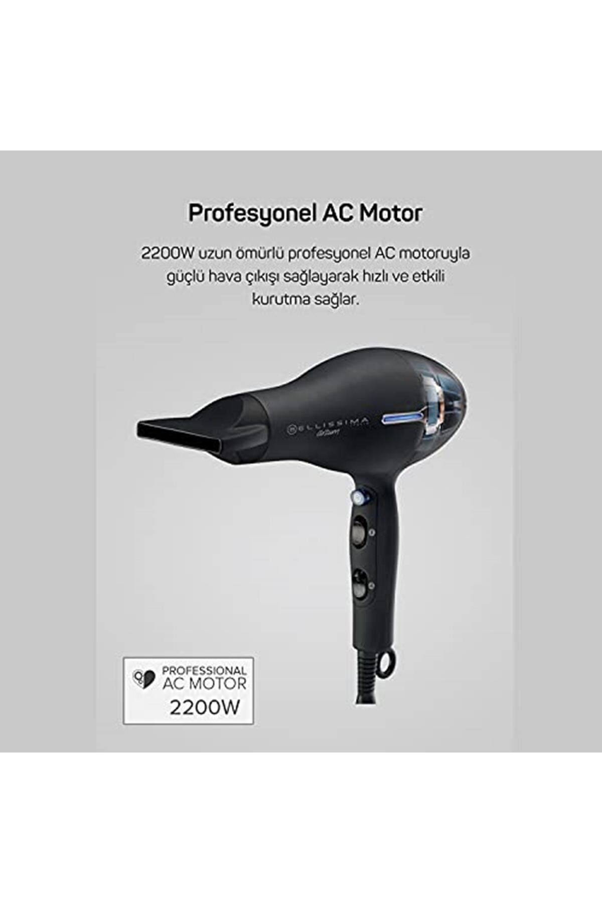 Arzum AR5003 Bellissima Profesyonel İyonlu AC 2200 Watt Saç Kurutma Makinesi 530GSERI