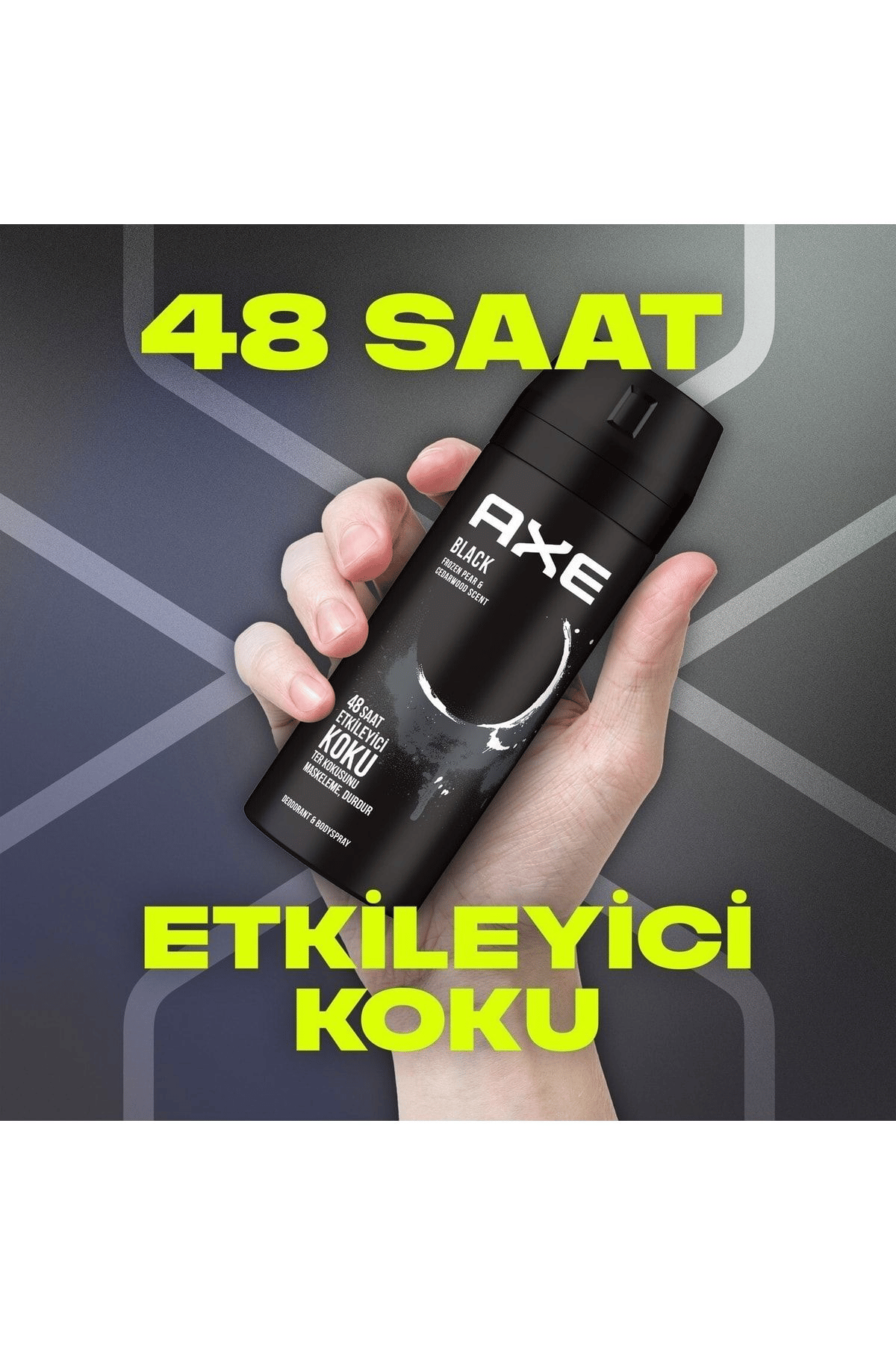 Axe Erkek Sprey Deodorant Black 150ml x4 Adet