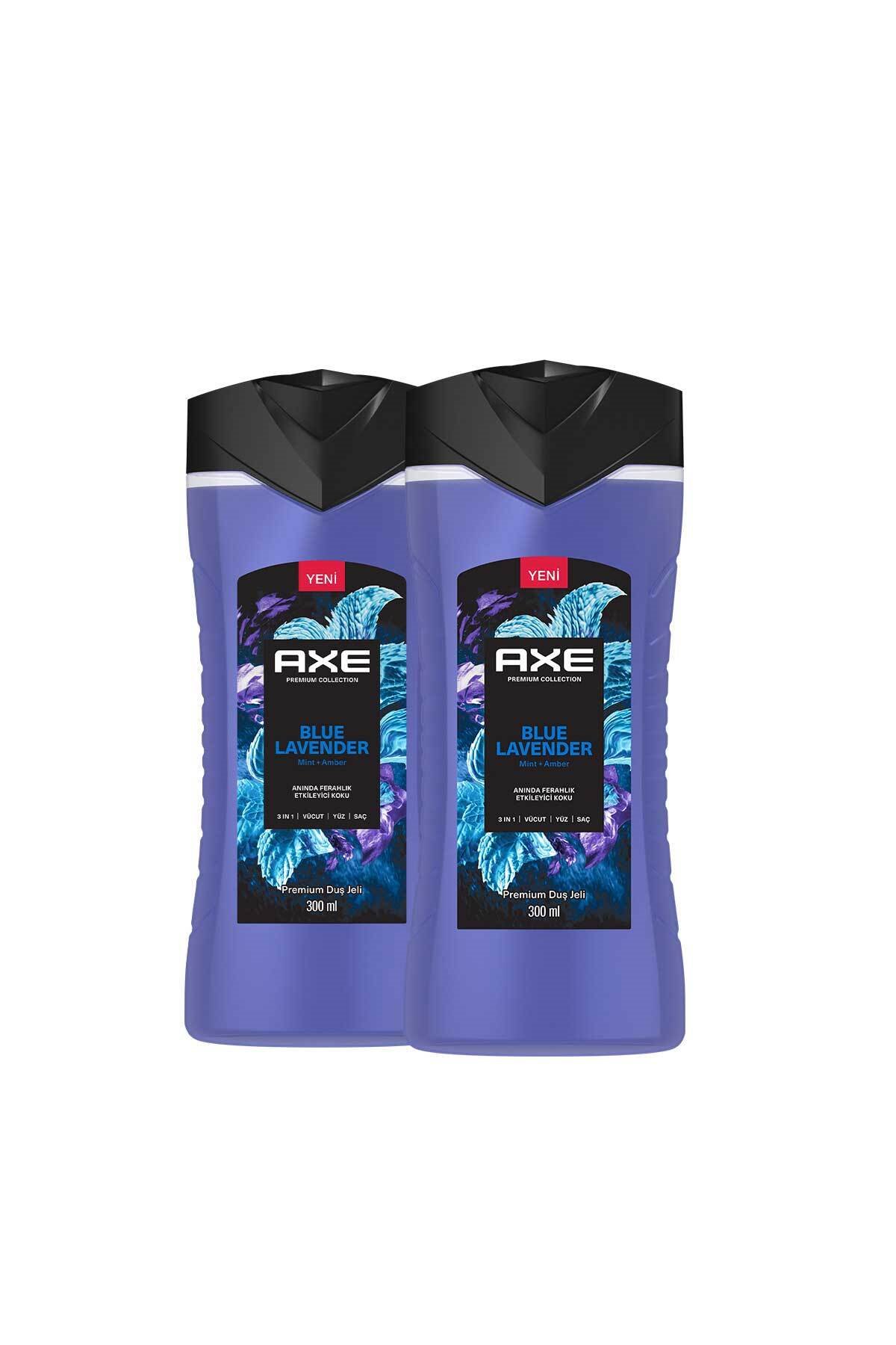 Axe Premium Collection Duş Jeli Blue Lavender 3 In 1 Vücut Saç Yüz 300 ml X2