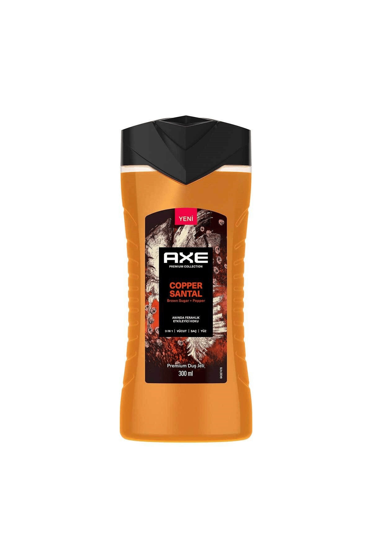Axe Premium Collection Duş Jeli Copper Santal 3 In 1 Vücut Saç Yüz 300 ml