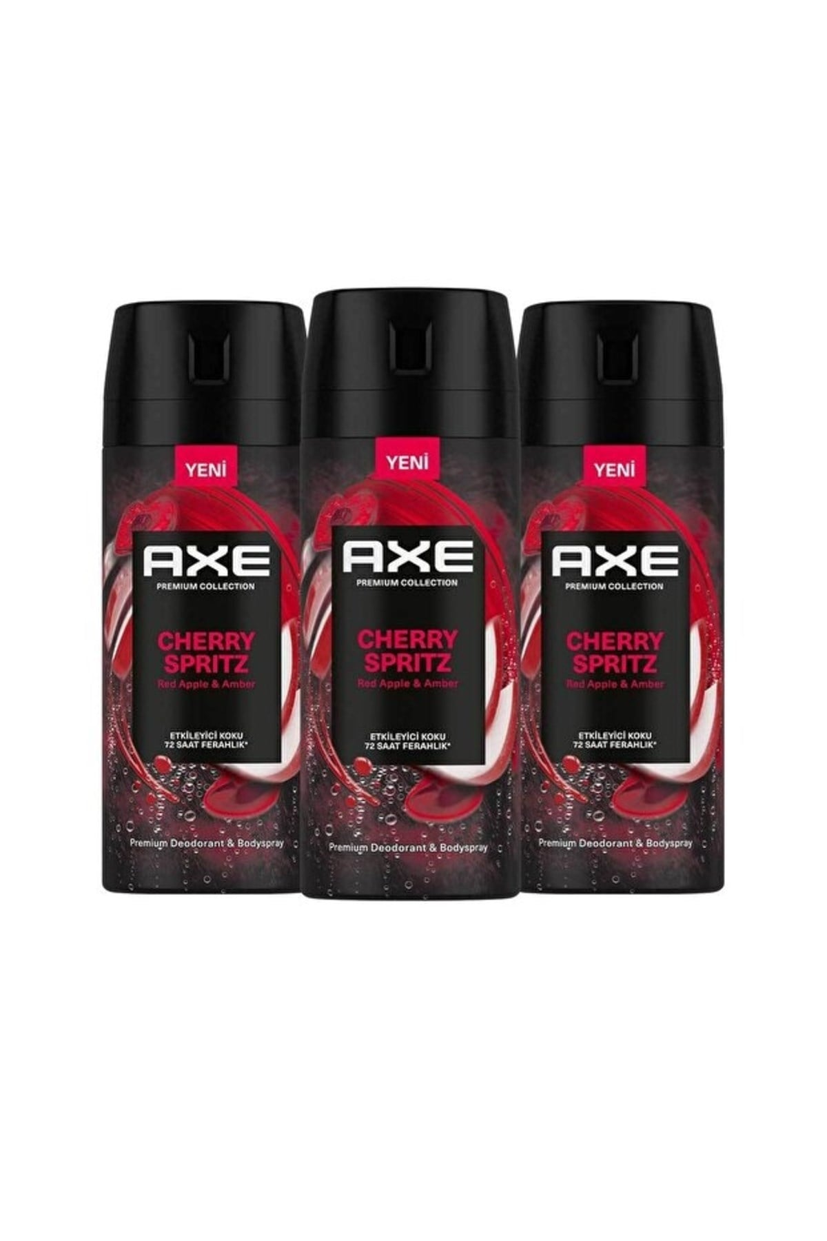 Axe Premium Collection Erkek Sprey Deodorant Cherry Spritz 150 ml x3