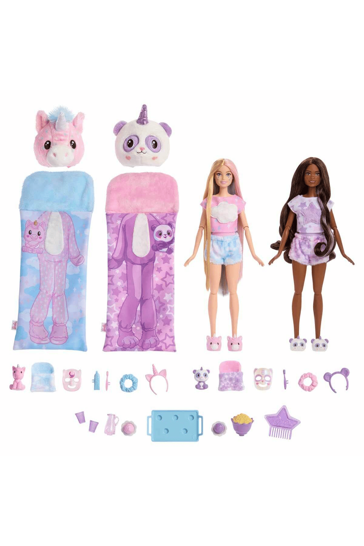 Barbie Byrurg Hry15 Cutie Reveal Pijama Partisi Ikili Set