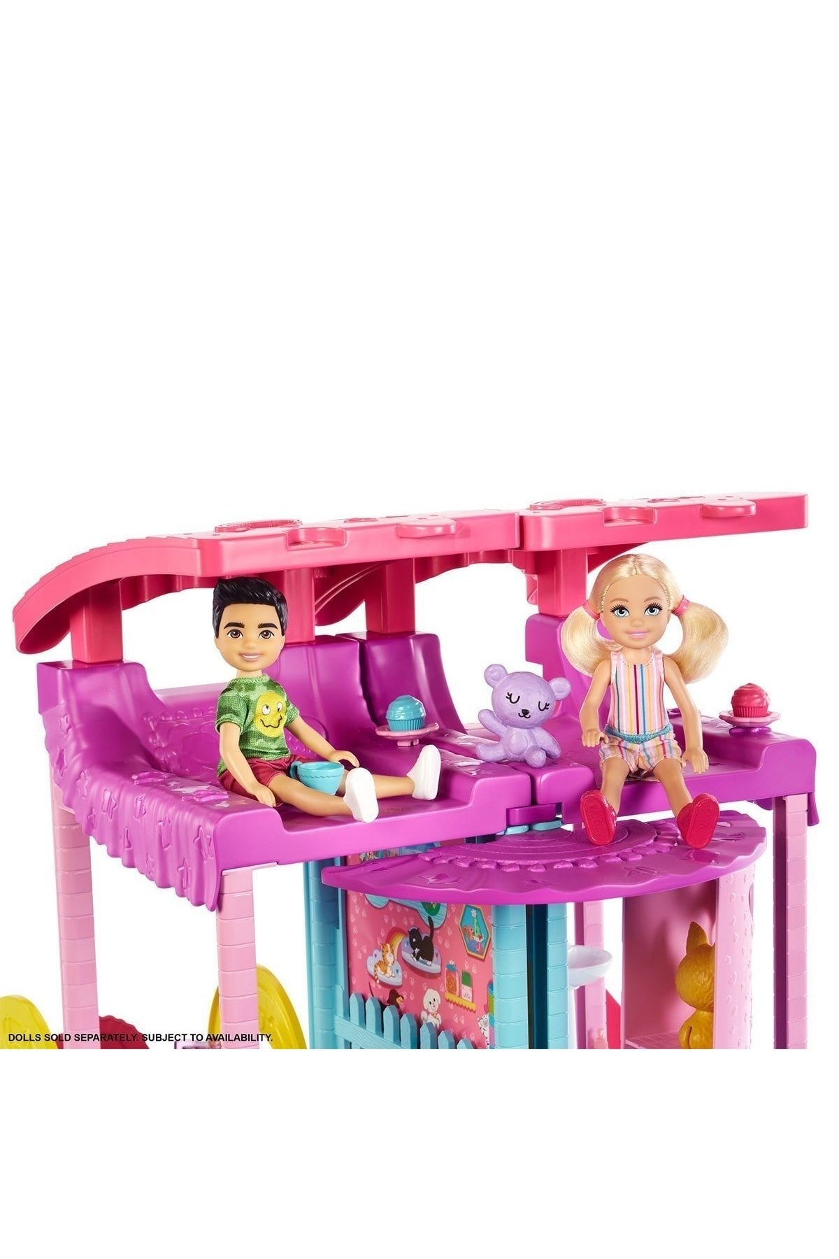 Barbie Chelsea Oyun Evi Orijinal Chelsea Playhouse Bol Aksesuarlı Eğlenceli Set Hck77