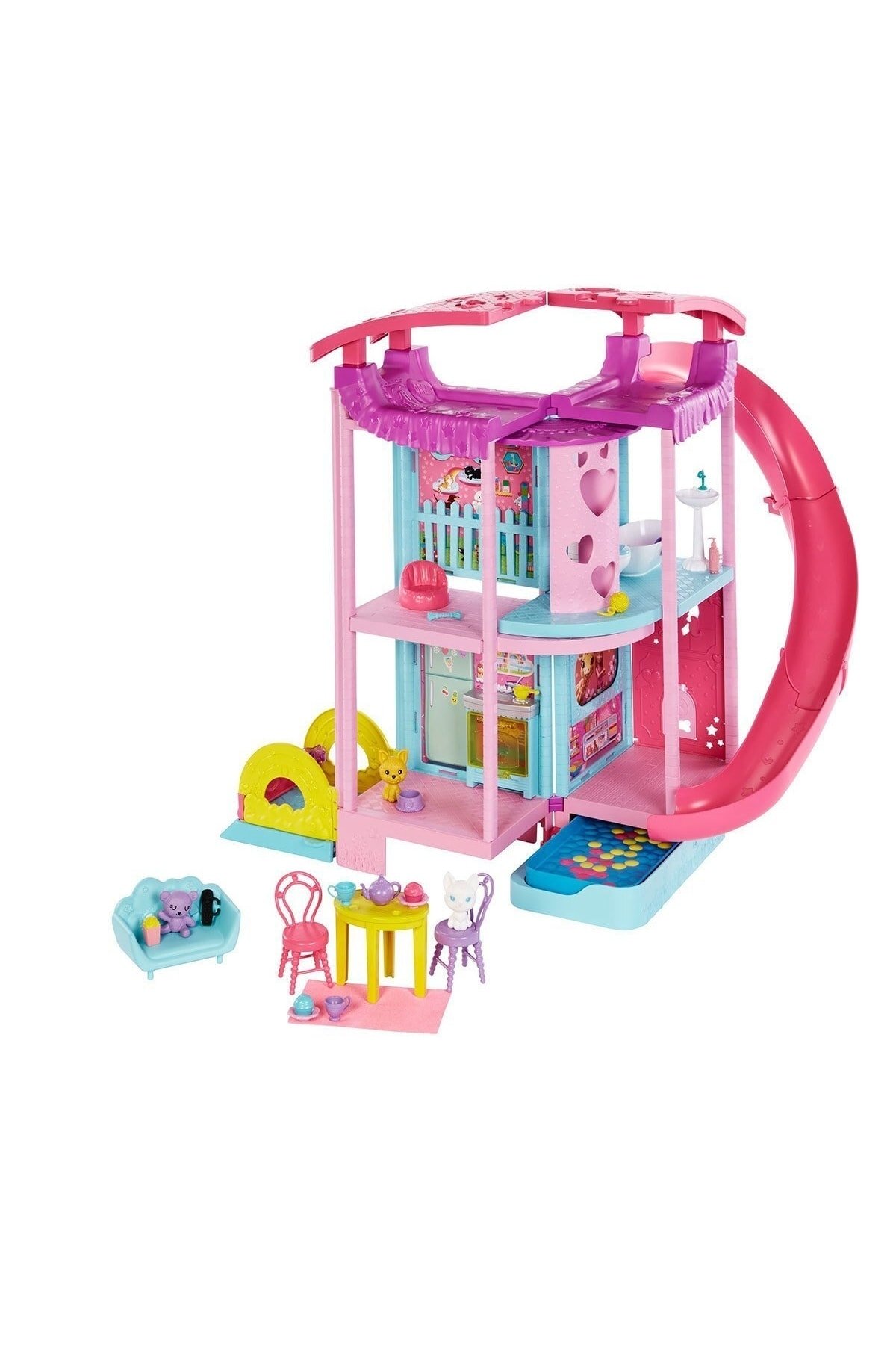 Barbie Chelsea Oyun Evi Orijinal Chelsea Playhouse Bol Aksesuarlı Eğlenceli Set Hck77