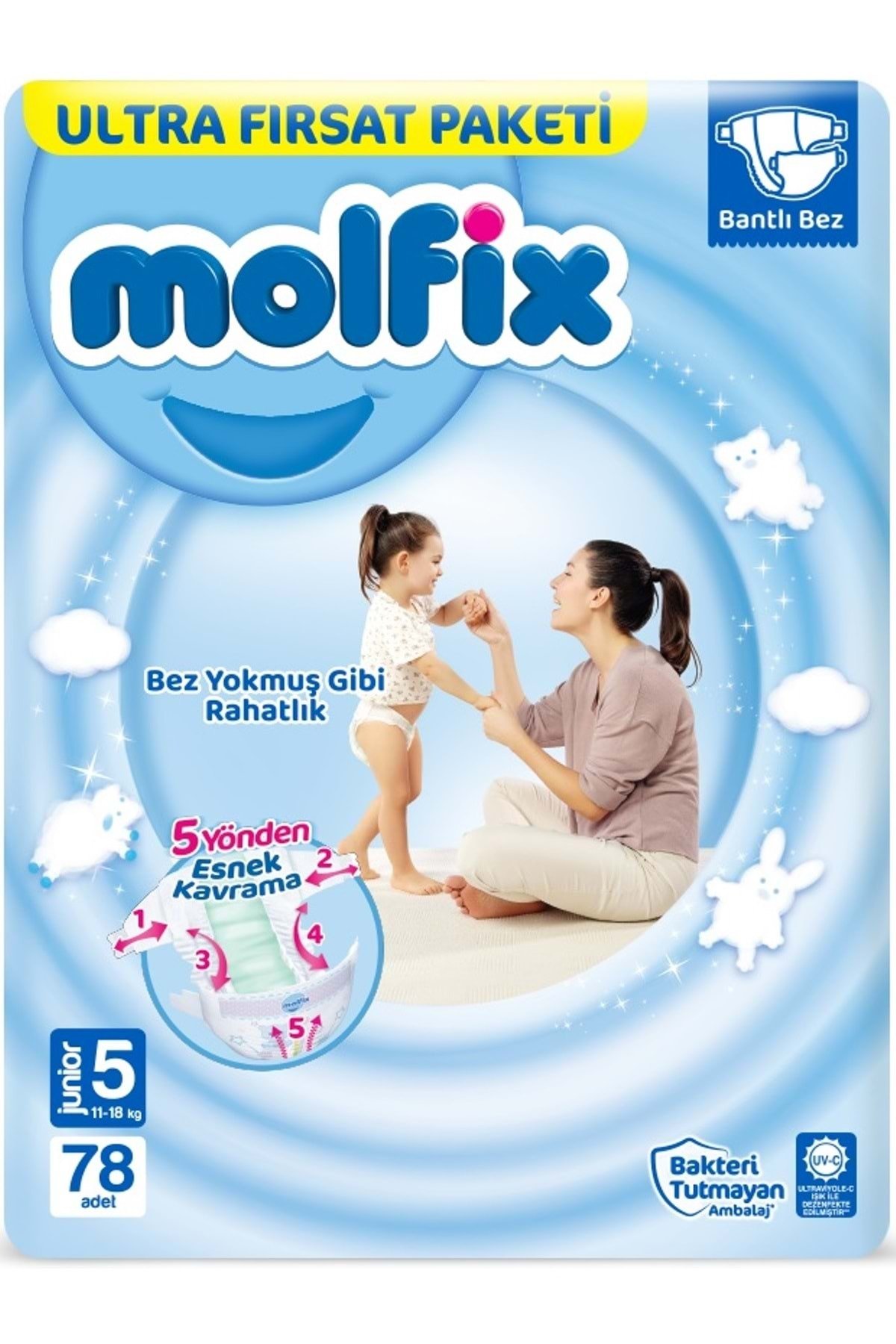 Bebek Bezi Beden:5 (11-18kg) Junior 312 Adet Avantaj Ultra Fırsat Pk