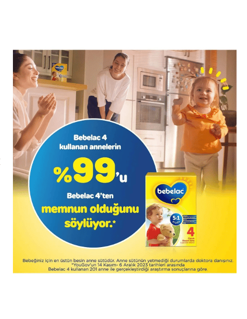 Bebelac 4 Çocuk Devam Sütü 1 Yaş+ 400 Gr
