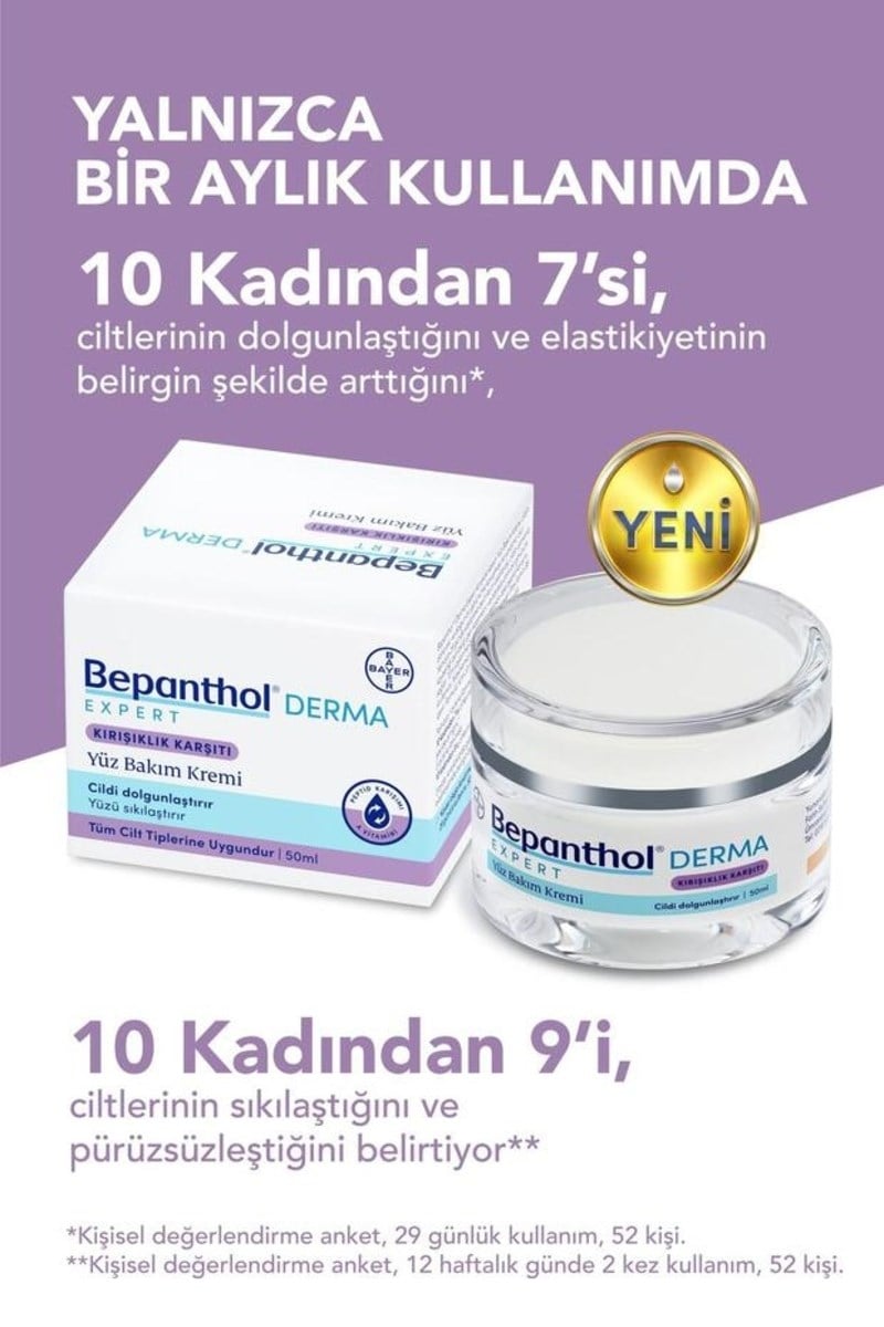Bepanthol Derma Expert Kırışıklık Karşıtı Yüz Bakım Kremi