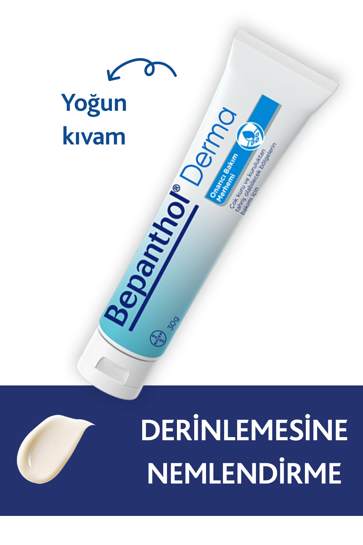 Bepanthol Onarıcı Merhem 30g Çok Kuru Ciltler, Tahrişe Yatkın Bölgeler, Günlük Yoğun Nemlendirici, Vücut Bakım