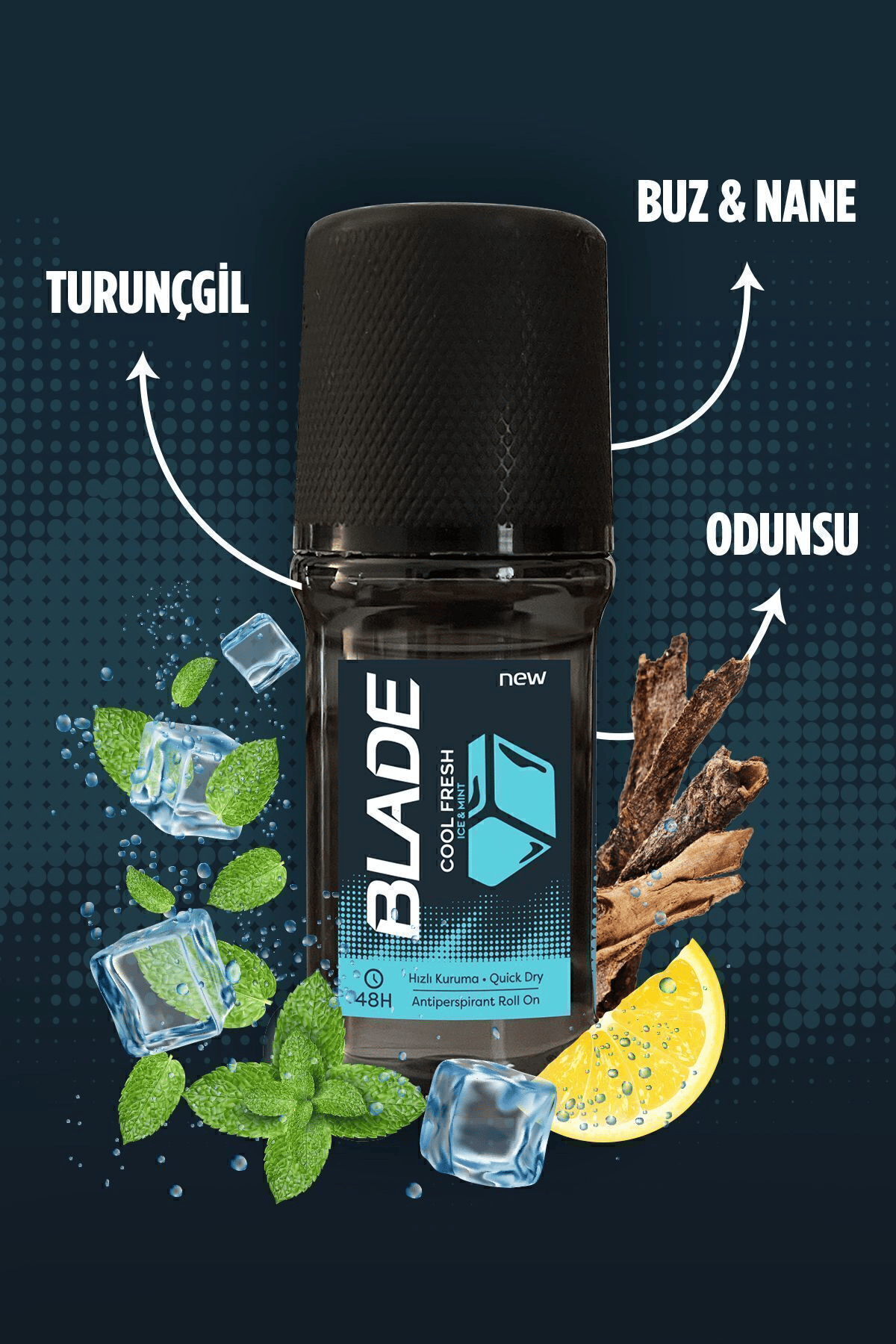 Blade Cool Fresh Roll On 50 Ml x3 Adet