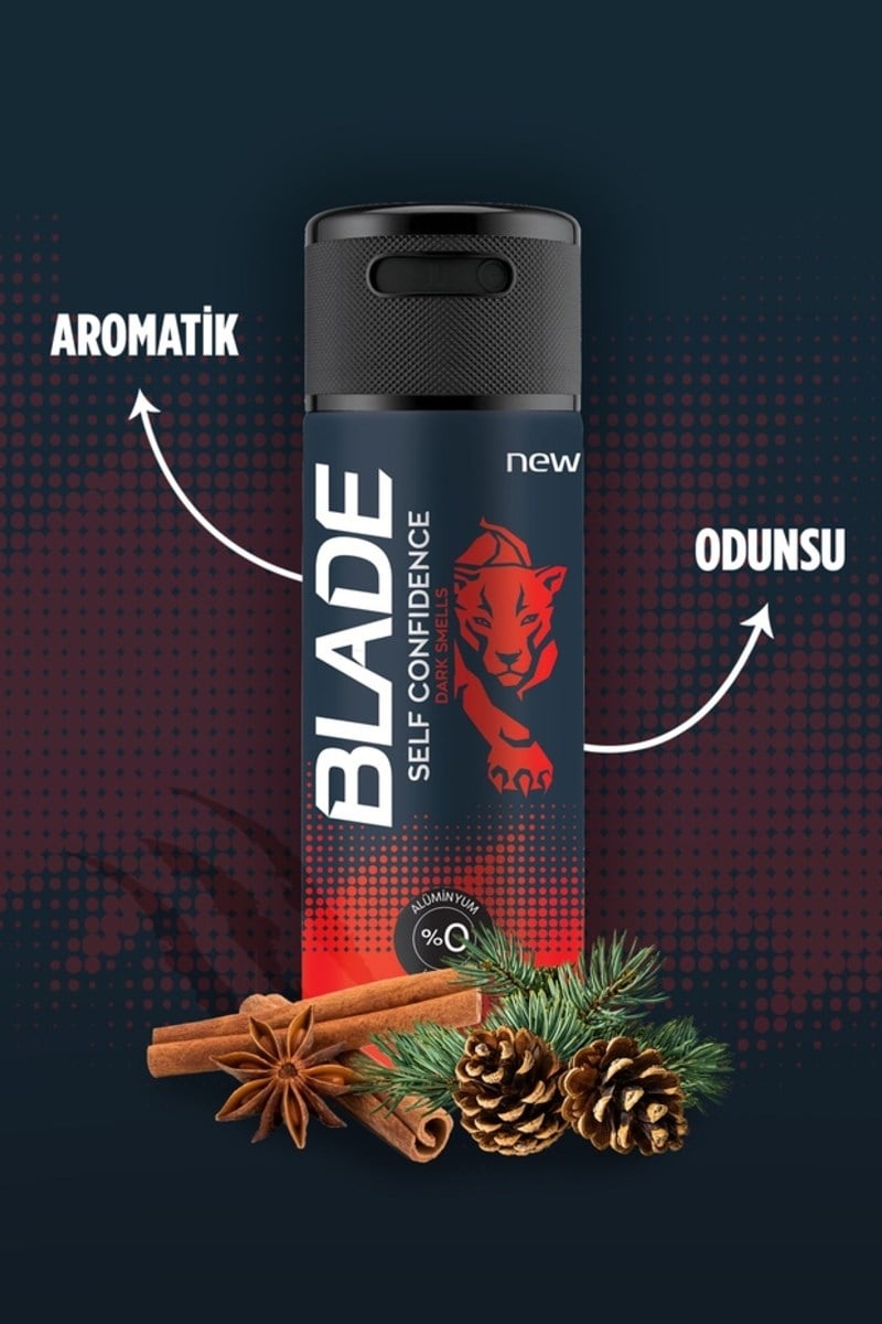Blade Self Confidence Erkek Alüminyumsuz Deodorant 4x150 Ml