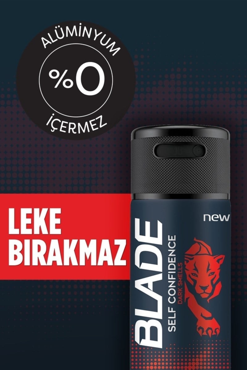 Blade Self Confidence Erkek Alüminyumsuz Deodorant 4x150 Ml