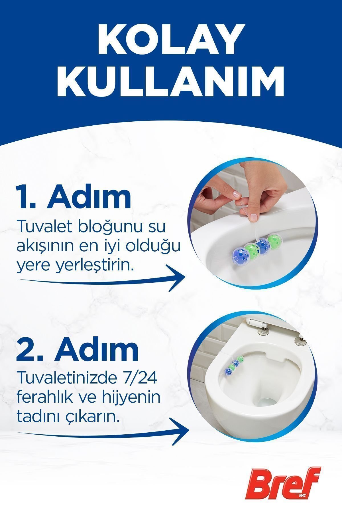 Bref Power Aktiv Katı Tuvalet Bloğu  Çam Ikili & Okyanus Ikili (2'Lİ SET)