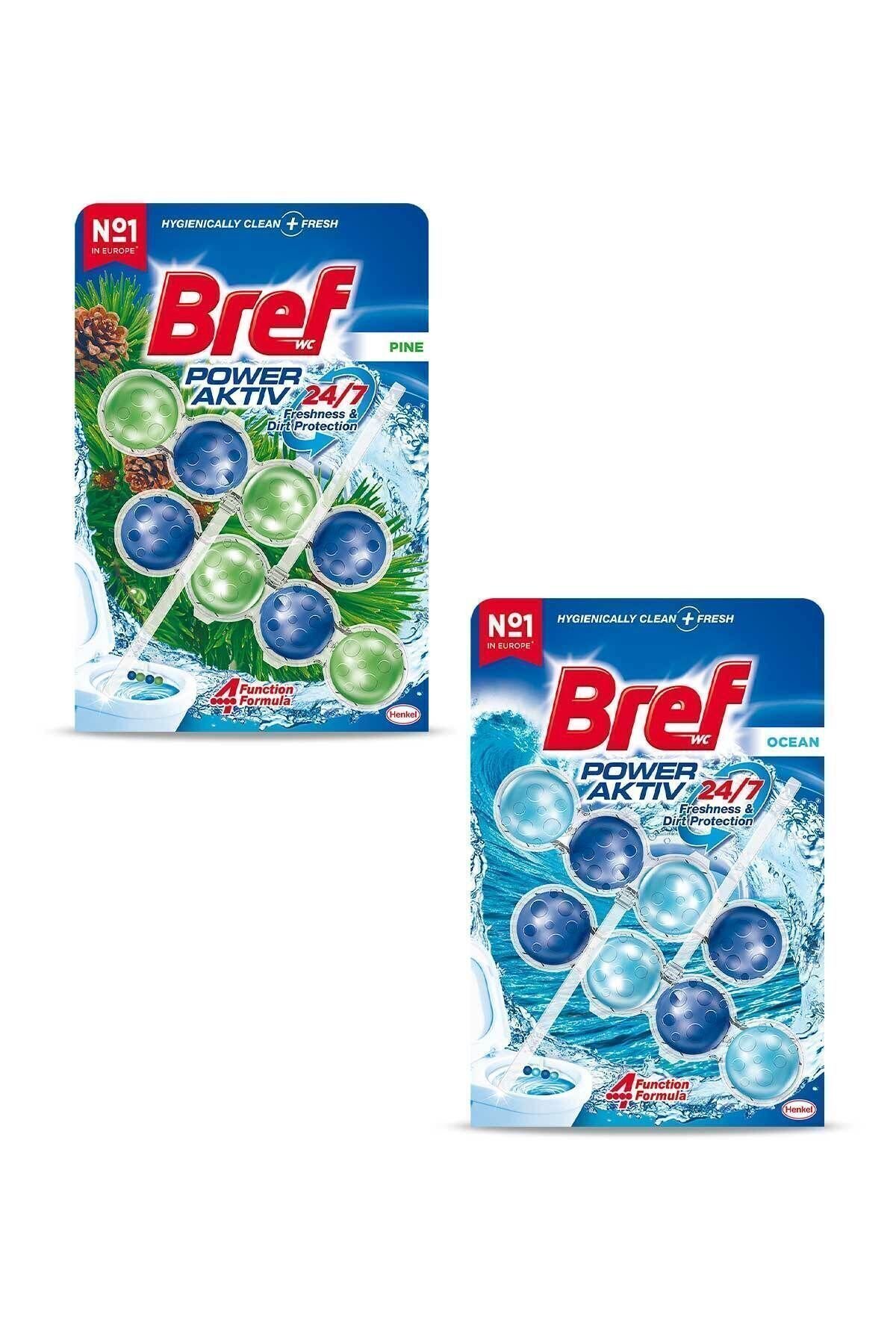Bref Power Aktiv Katı Tuvalet Bloğu  Çam Ikili & Okyanus Ikili (2'Lİ SET)