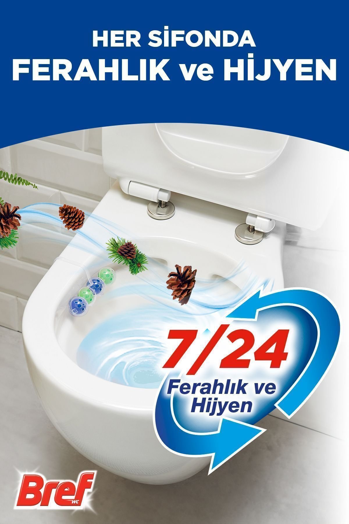 Bref Power Aktiv Katı Tuvalet Bloğu  Çam Ikili & Okyanus Ikili (2'Lİ SET)
