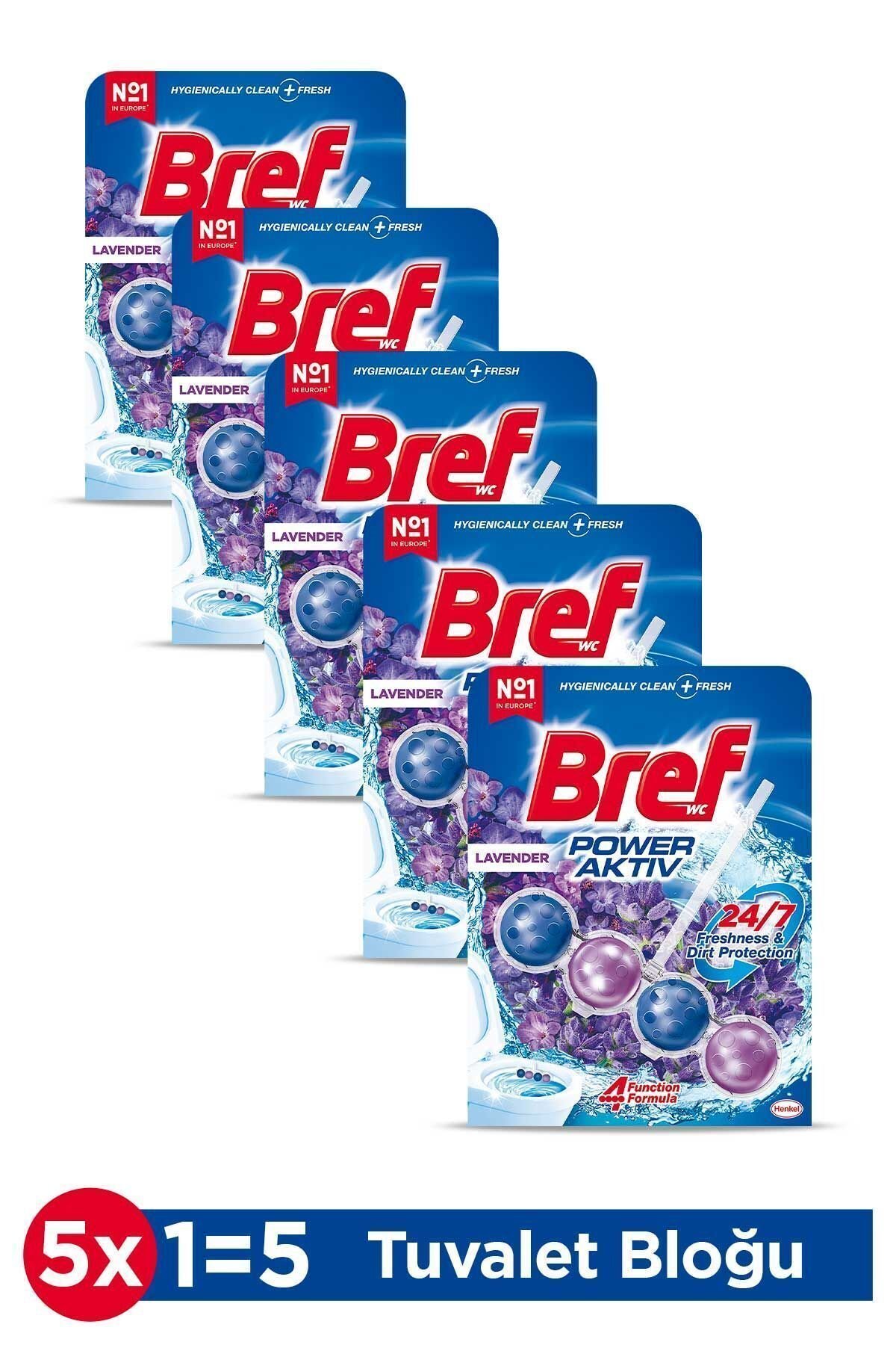 Bref Power Aktiv Lavanta Tekli 50 gr x5 Adet