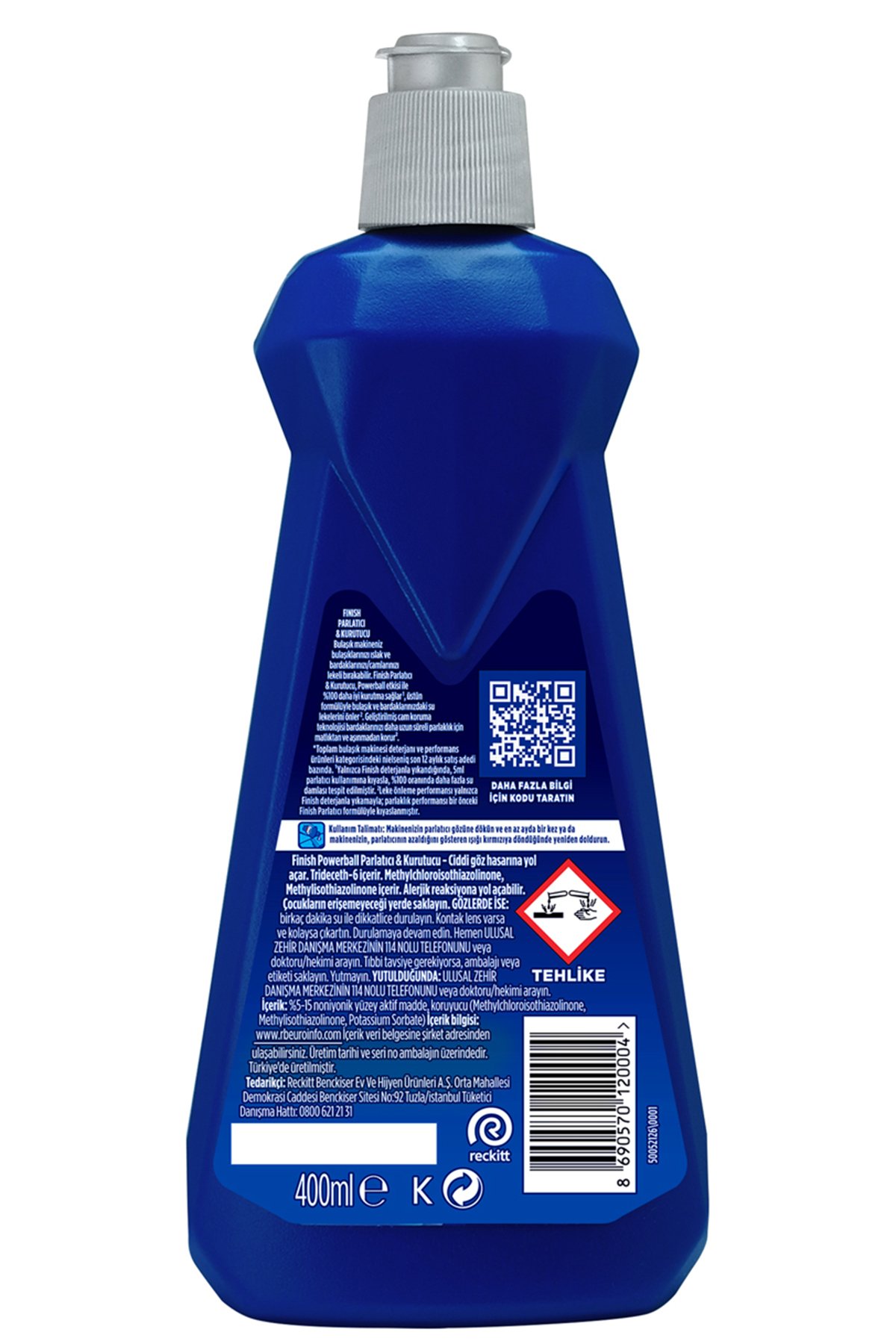 Bulaşık Makinesi  Parlatıcı & Kurutucu  Sıvı 400 ml