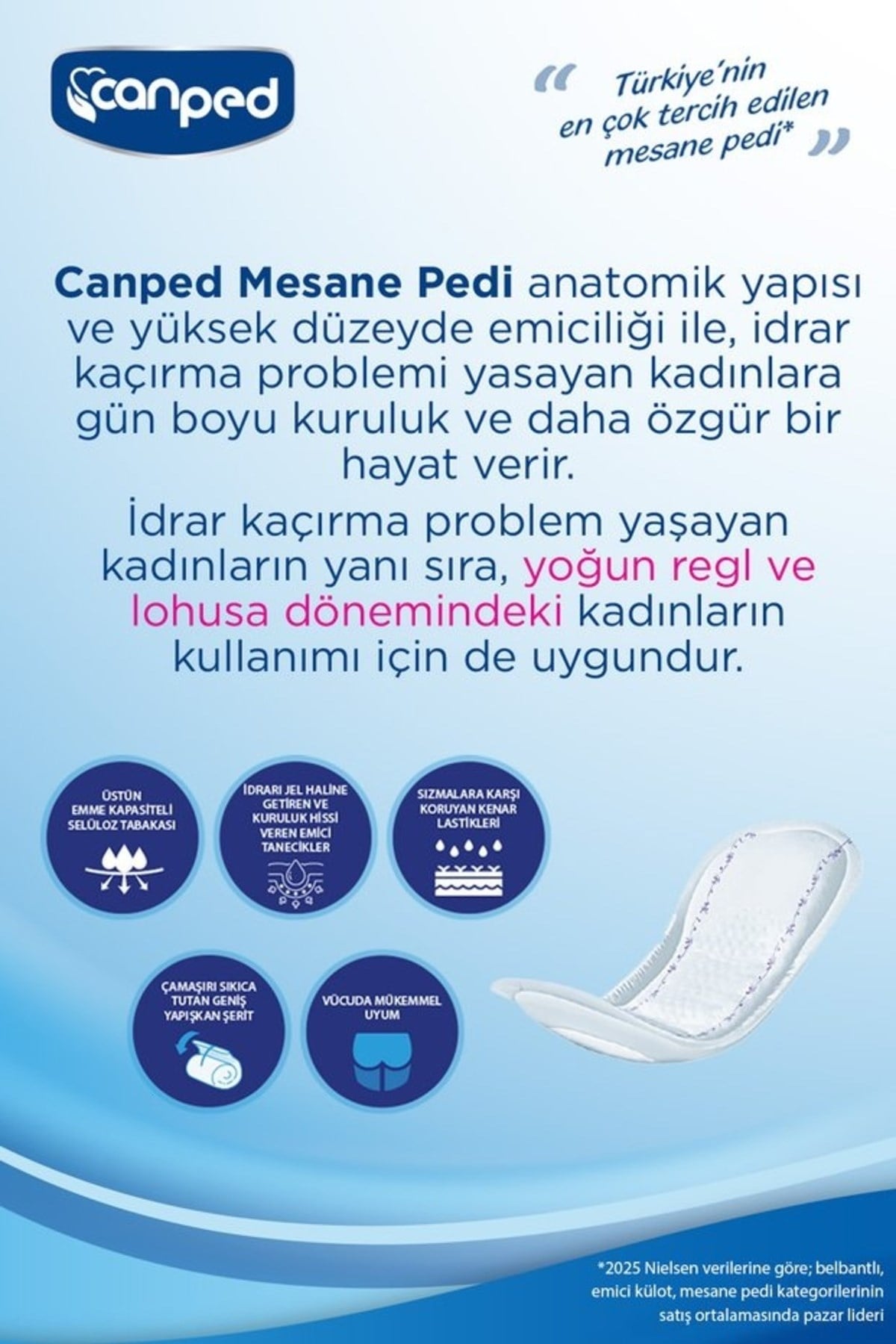 Canped Mesane Pedi Normal M Beden 20'li x 6 adet