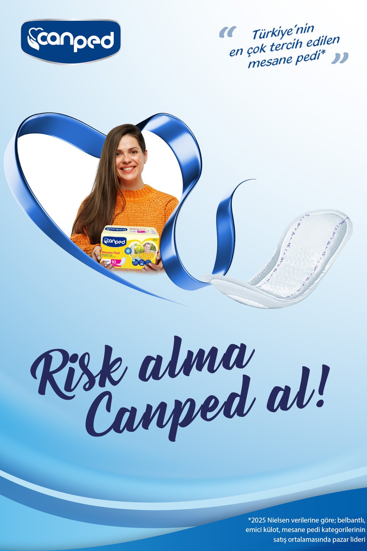 Canped Mesane Pedi Yoğun L Beden 10'lu x2 Adet