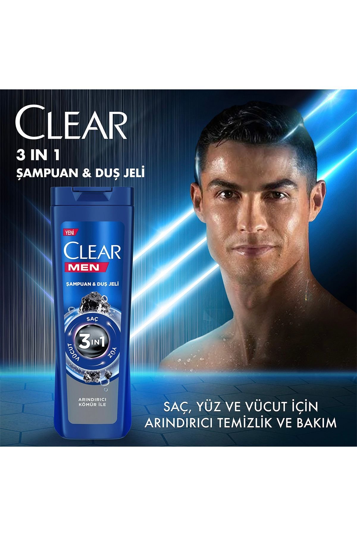 Clear Men Şampuan Ve Duş Jeli Arındırıcı Kömür 350 ml