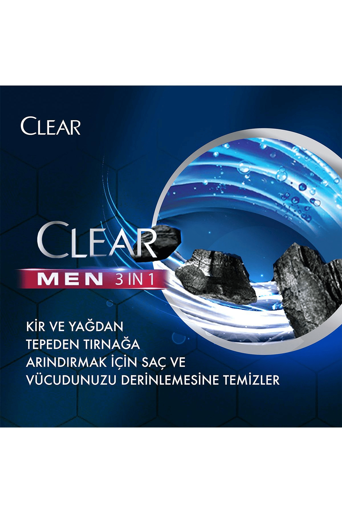 Clear Men Şampuan Ve Duş Jeli Arındırıcı Kömür 350 ml