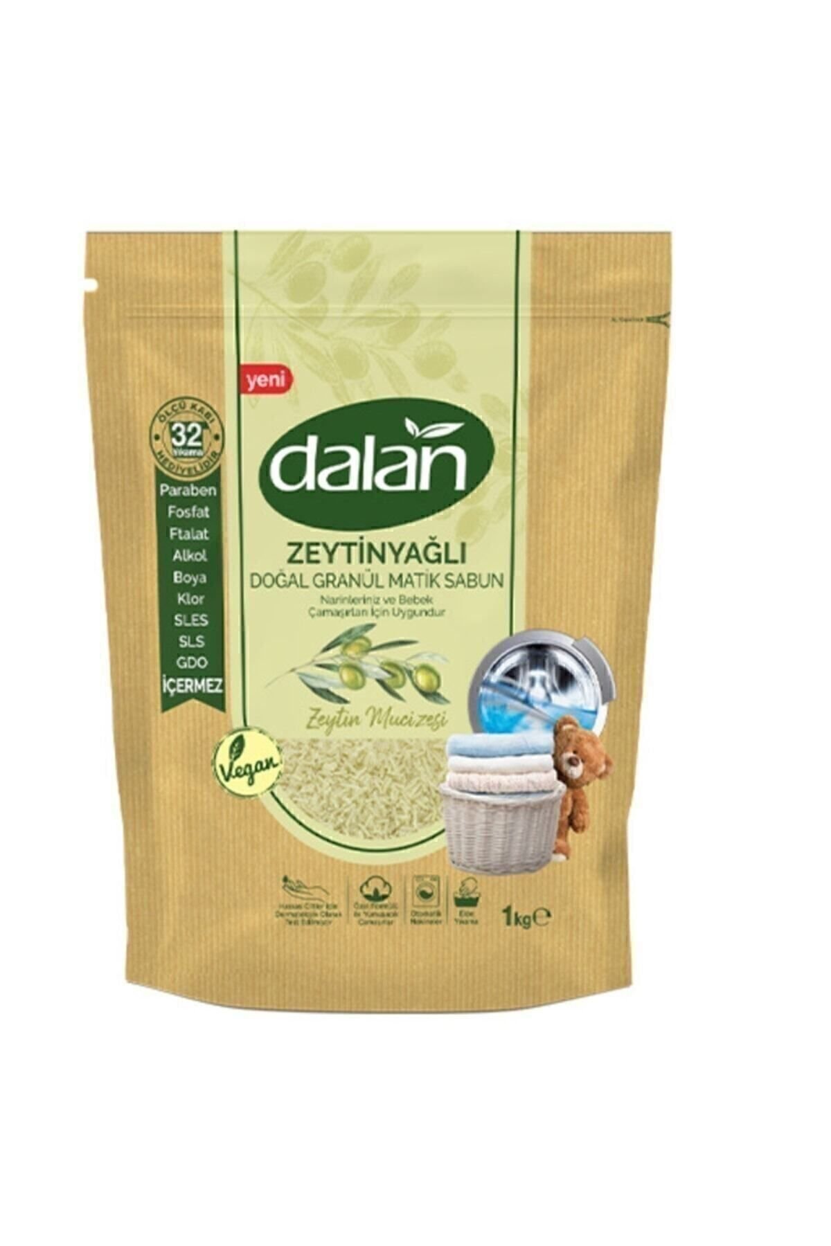 Dalan Zeytinyağlı Doğal Granül Matik Sabun Zeytin Mucizesi 1 Kg