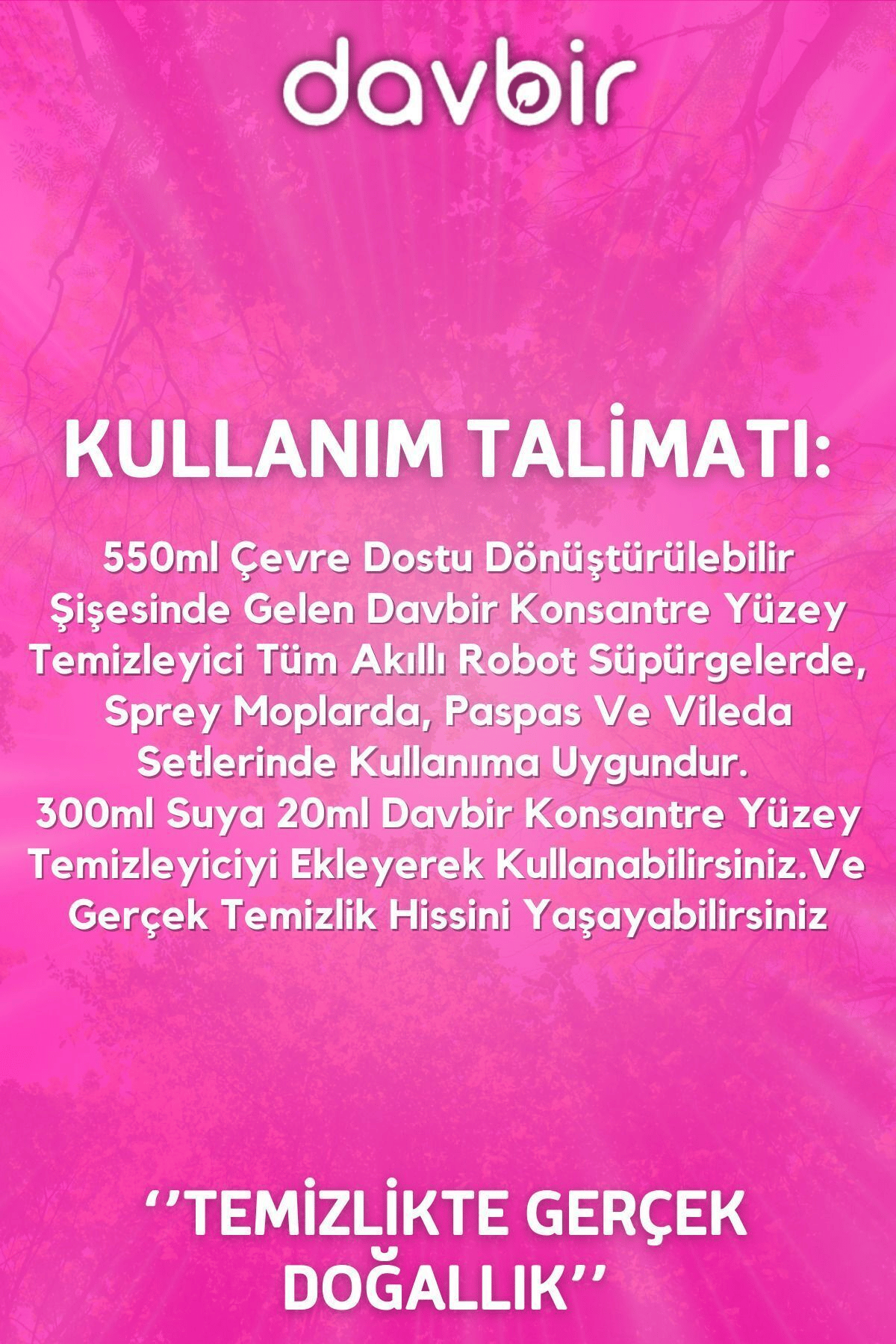Davbir Japon Kiraz Çiçeği Kokulu Akıllı Robot Süpürge Deterjanı,Sprey Mop Deterjanı,Yüzey Temizleyici 550ml