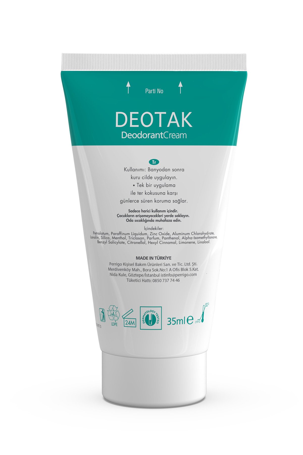 Deotak Fresh Mentol Ferahlığı 7 Güne Kadar Etkili Krem Deodorant 35 ml x 4 Adet