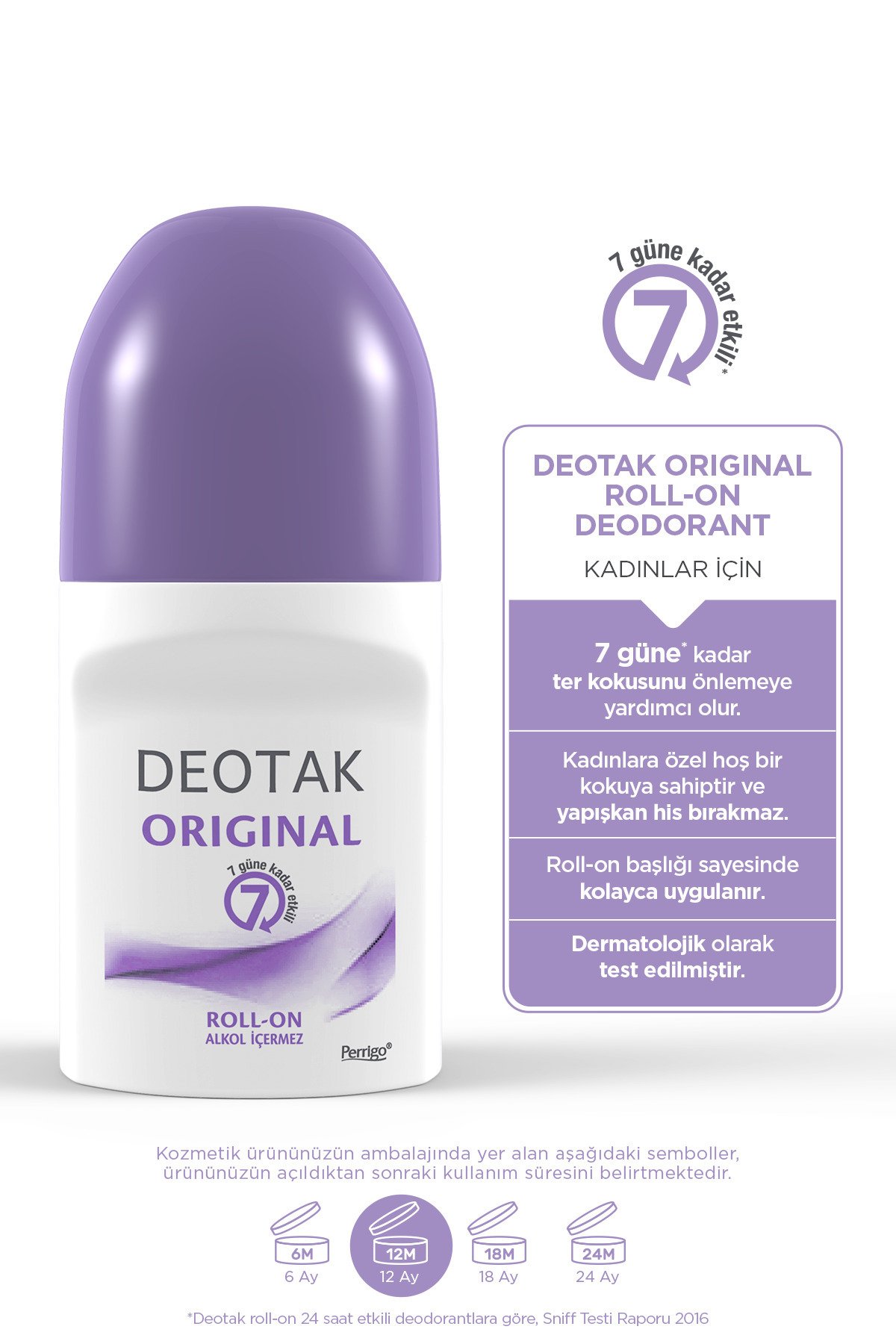 Deotak Original Kadın 7 Güne Kadar Etkili Roll-On Deodorant 35 ml