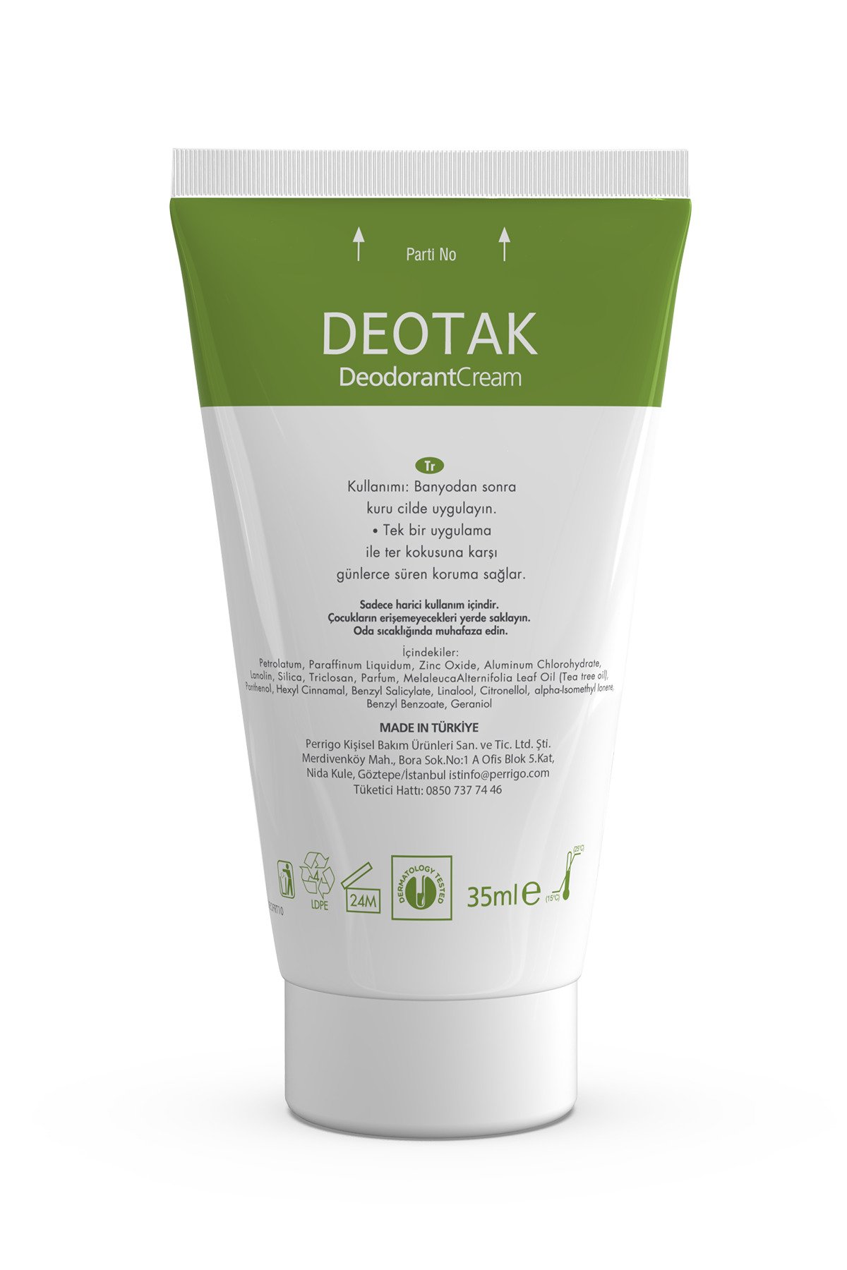 Deotak Plus Ekstra Koruma 7 Güne Kadar Etkili Krem Deodorant 35 ml x 4 Adet