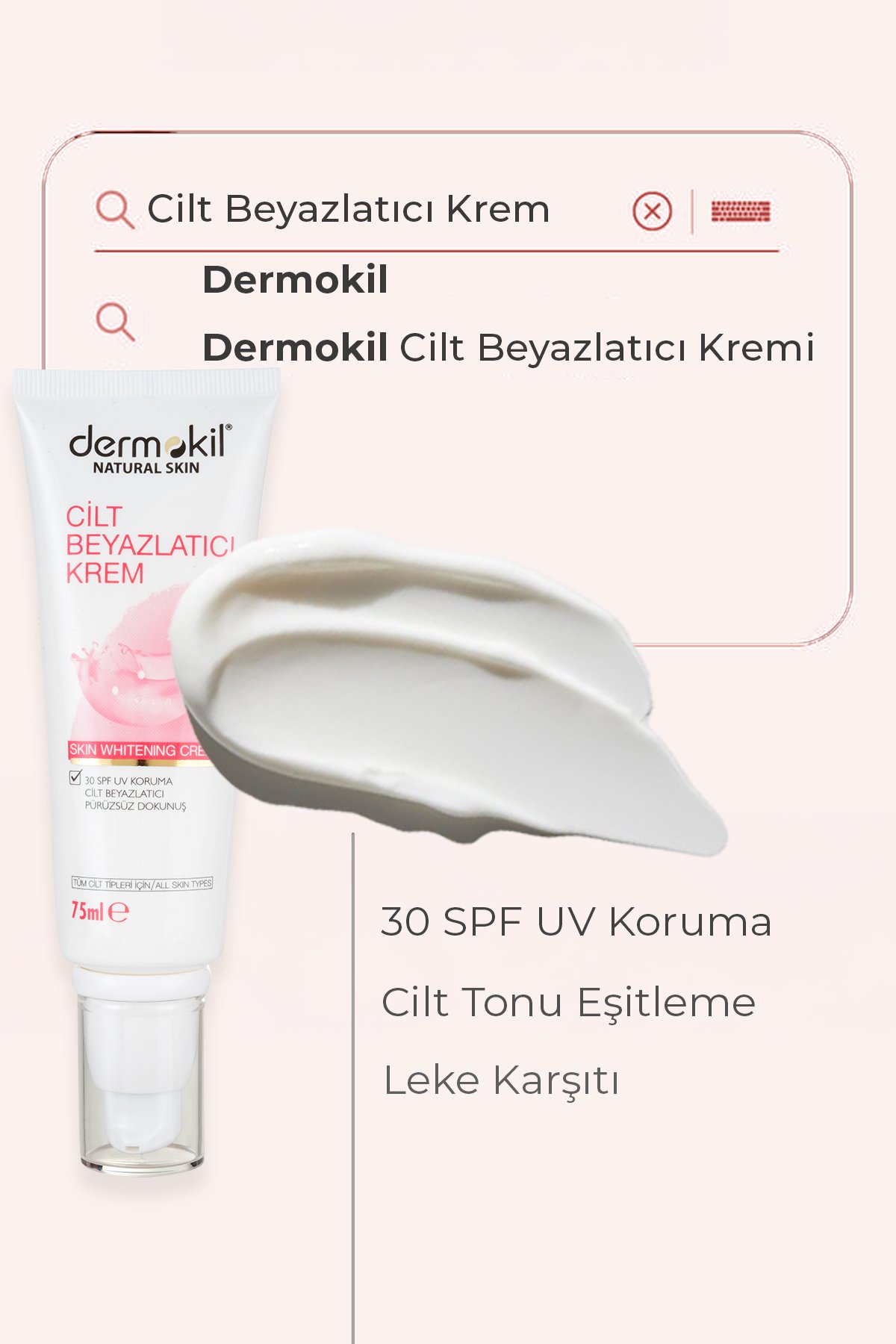 Dermokil Cilt Beyazlatıcı Krem 75 ml