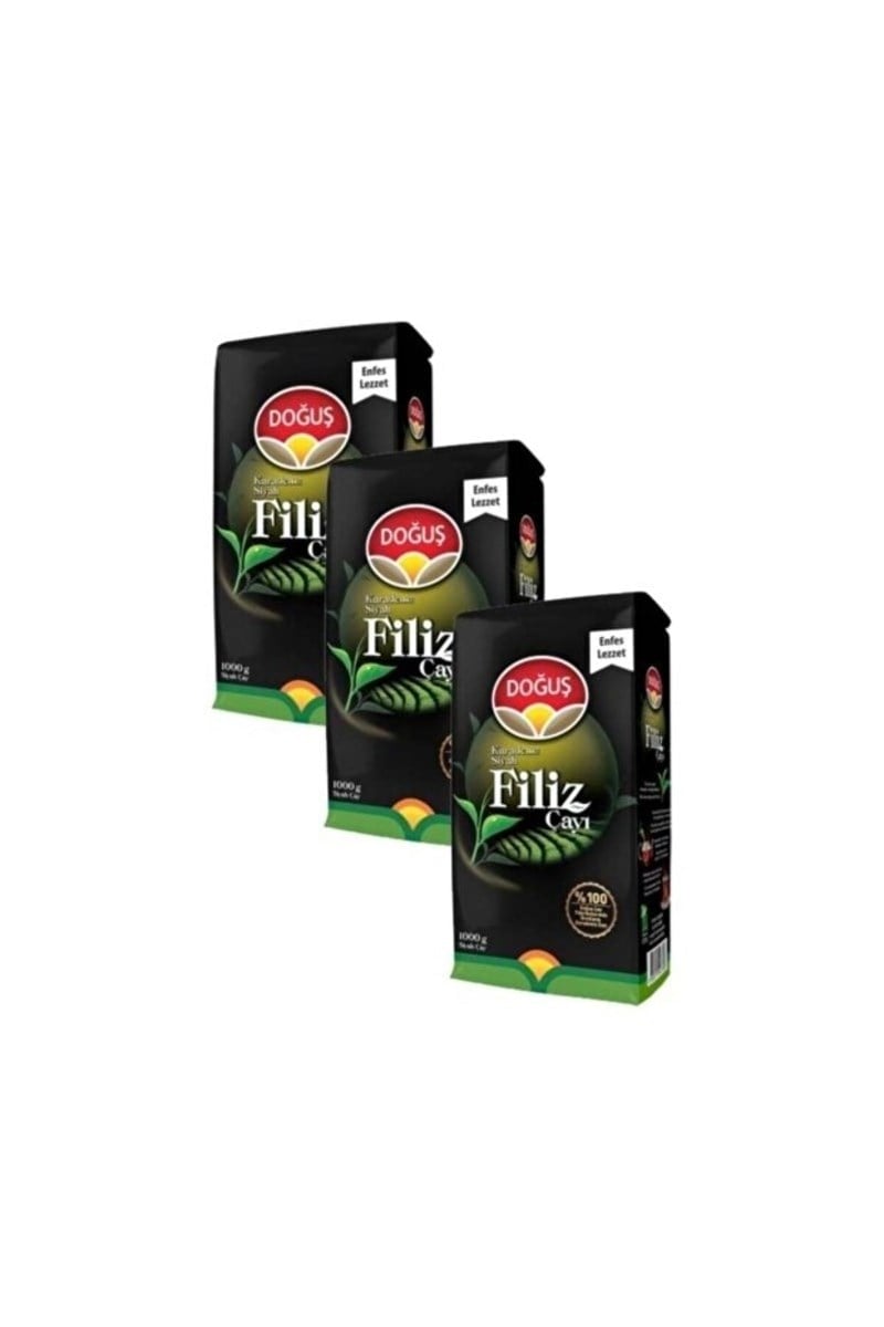 Doğuş Karadeniz Filiz 1 kg Çay X 3 Adet