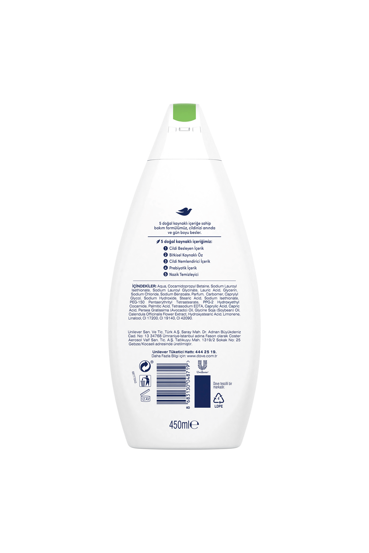 Dove Care By Nature Nemlendirici Duş Jeli Avokado Yağı Ve Kalendula Özü Canlandırıcı 450 ml X2 Adet