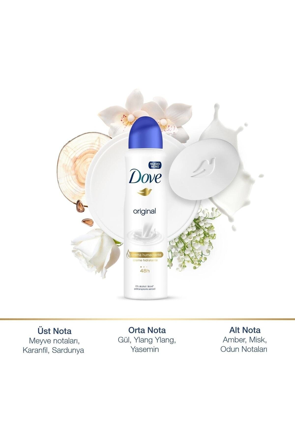 Dove Kadın Sprey Deodorant Antiperspirant Original 150 ml