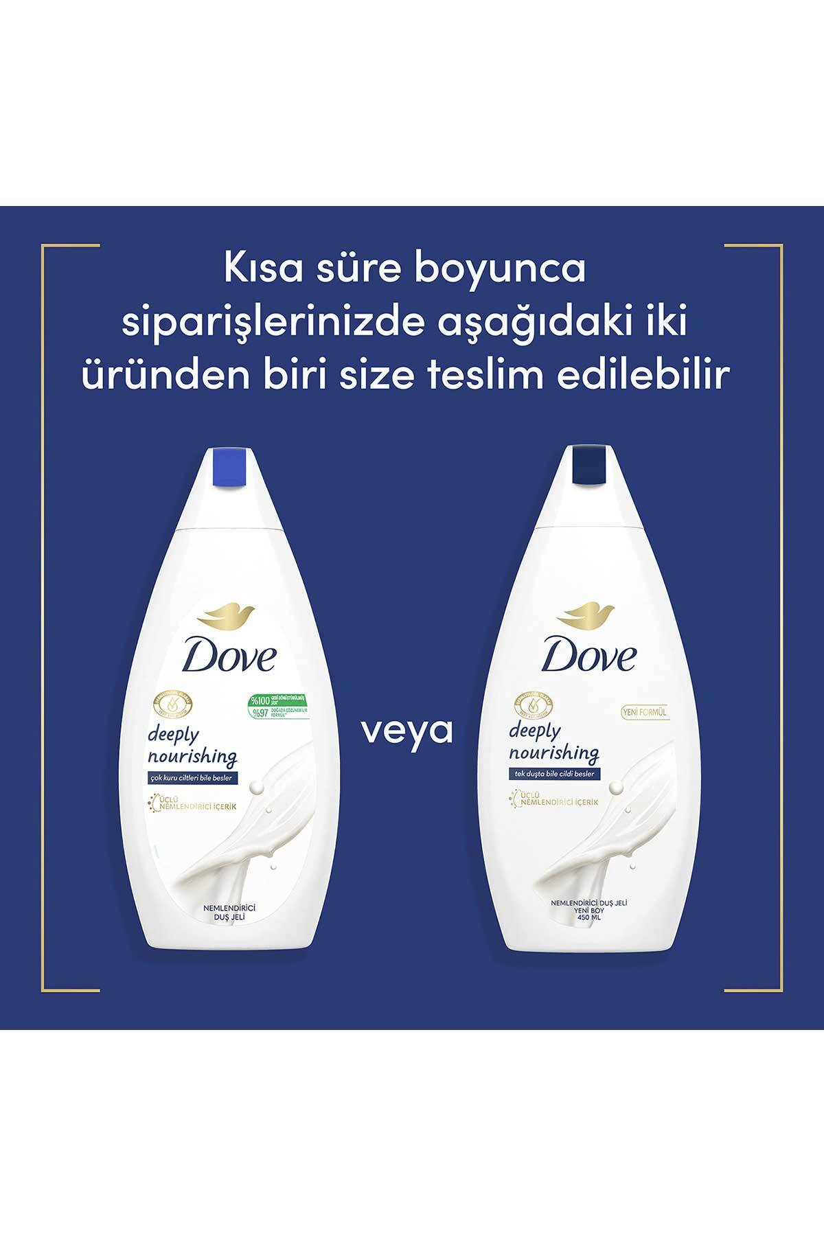 Dove Nemlendirici Duş Jeli Deeply Nourishing 450 ml x3Ader