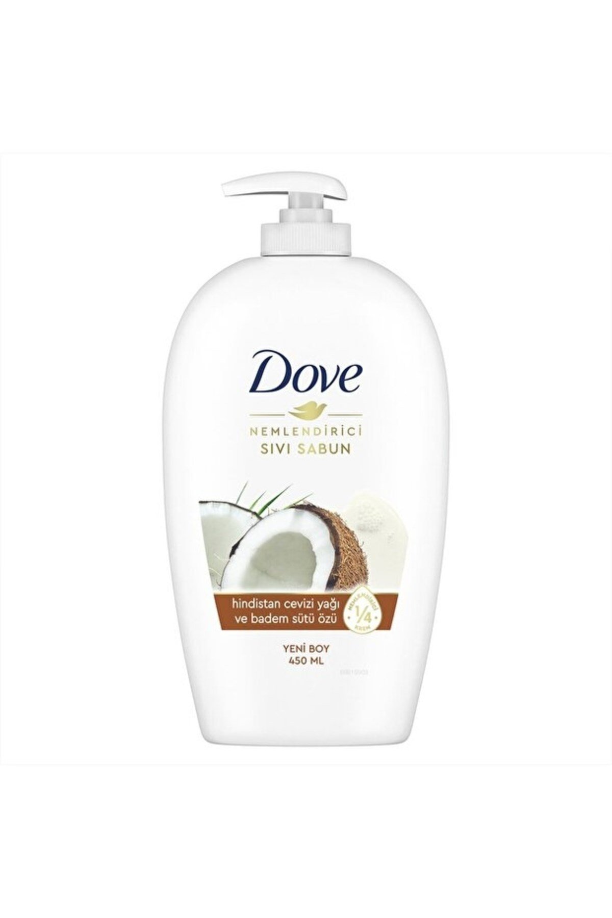 Dove Nemlendirici Sıvı Sabun Hindistan Cevizi Yağı ve Badem Sütü Özü 450 ml x2
