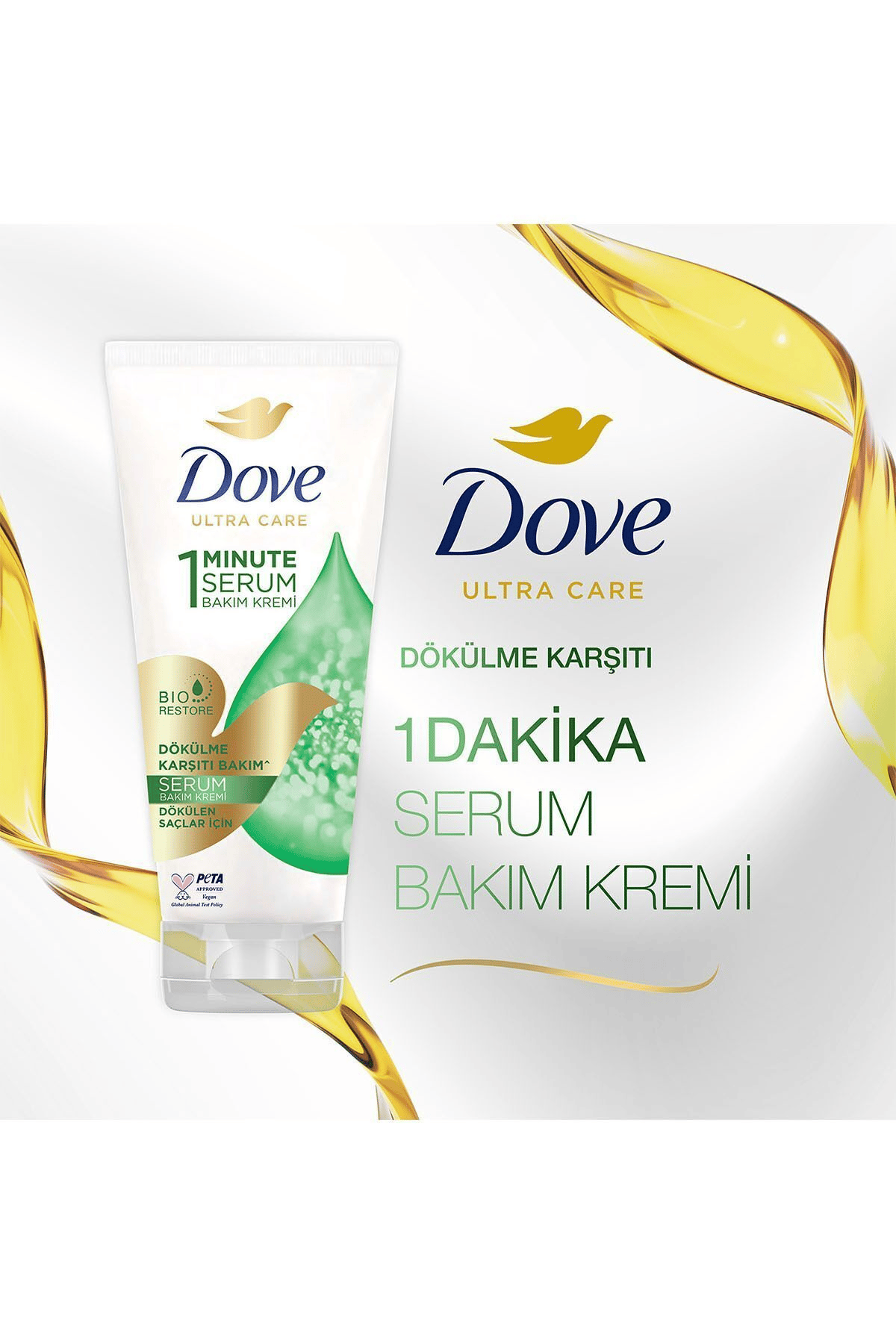 Dove Ultra Care 1 Minute Serum Saç Bakım Kremi Dökülme Karşıtı Bakım 170 ml